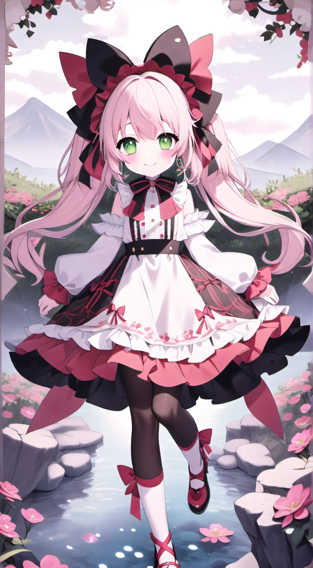 ai character: Smiling background