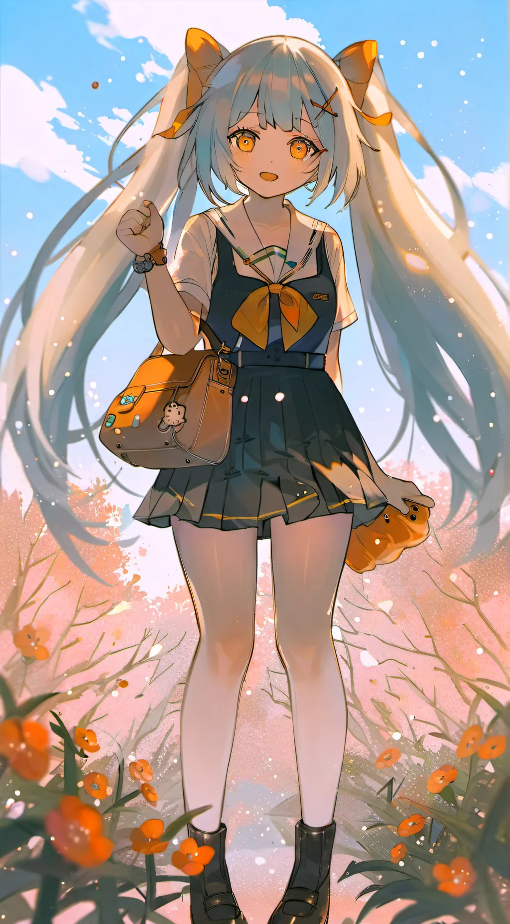 ai character: school miku background