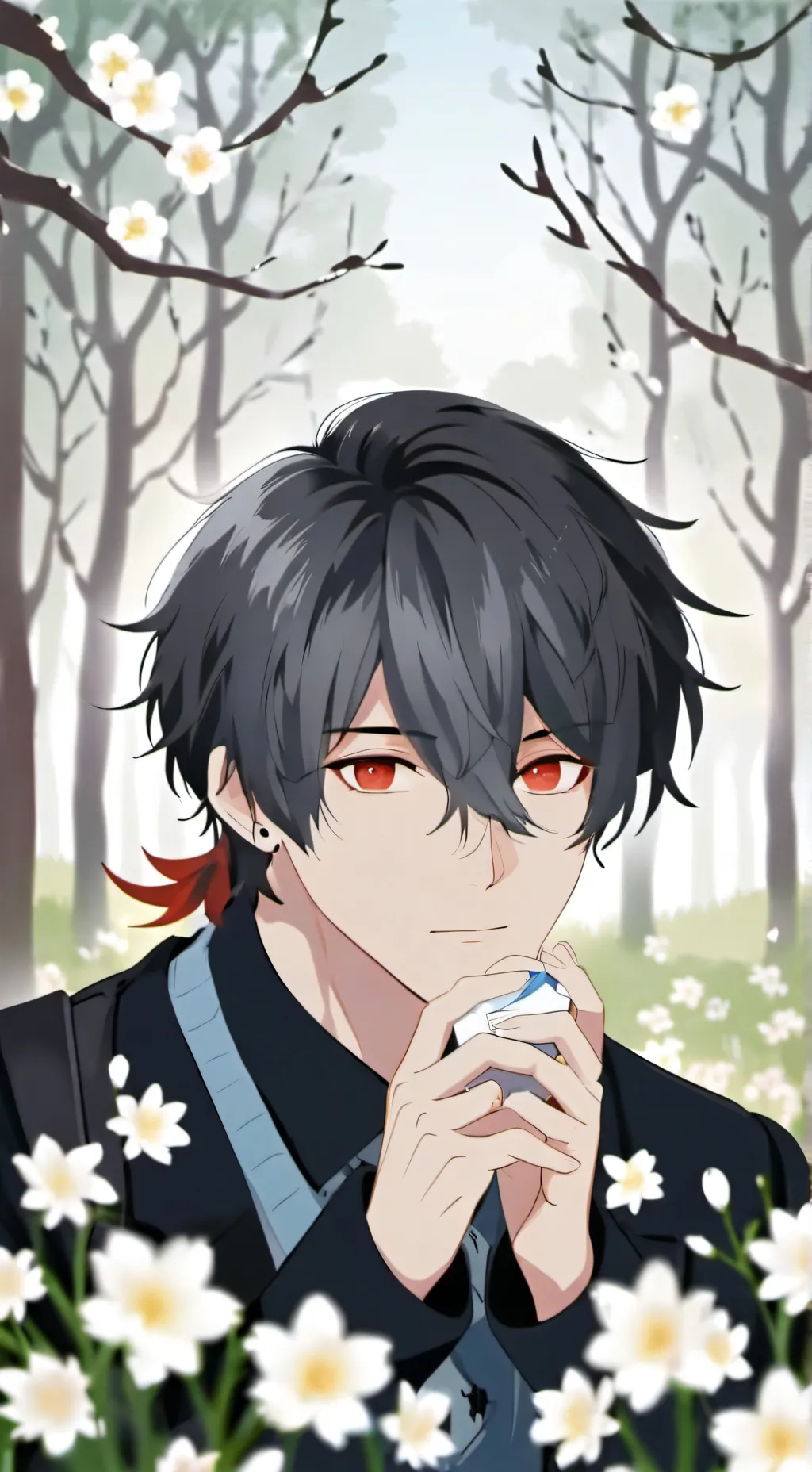 ai character: sekolah lelaki background