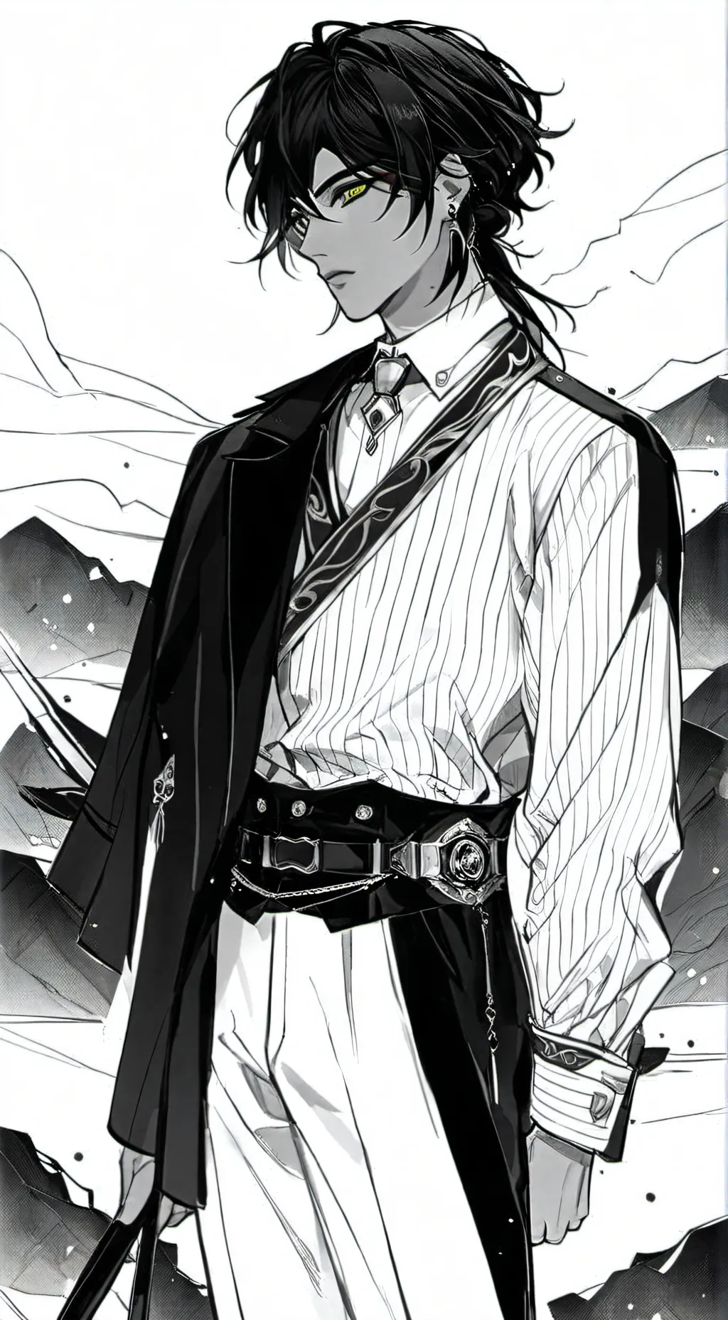 ai character: Rim background