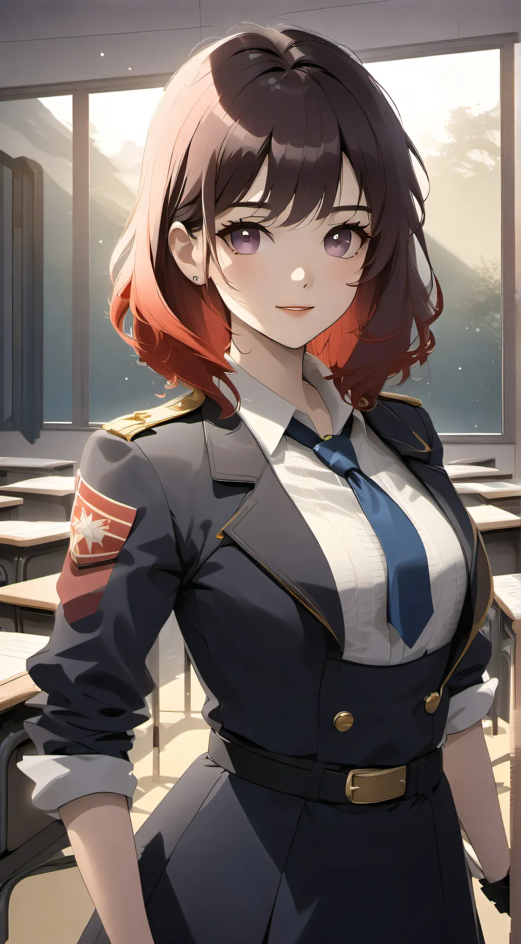 ai character: winter  background