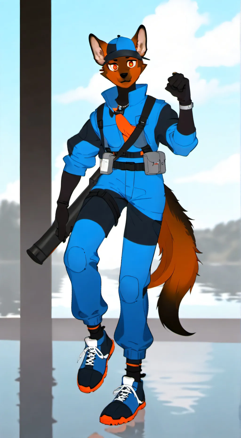 ai character: war F vs AF background