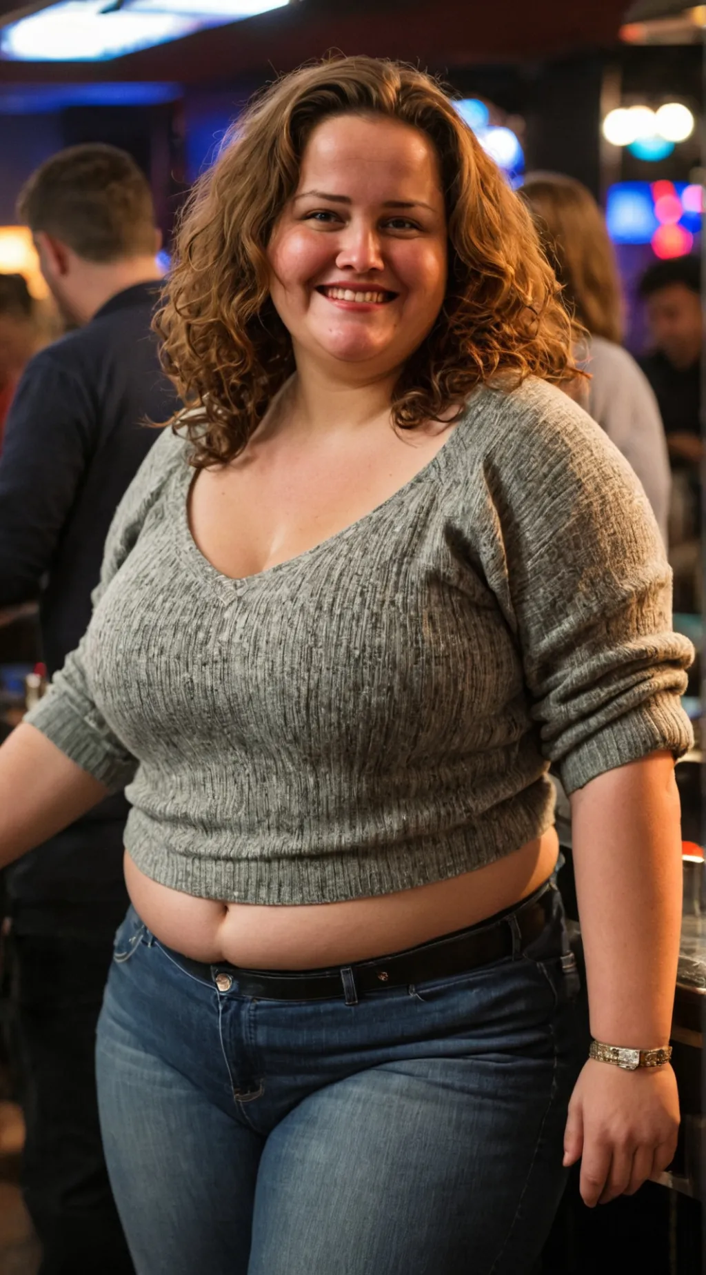 ai character: Martha Night Club background