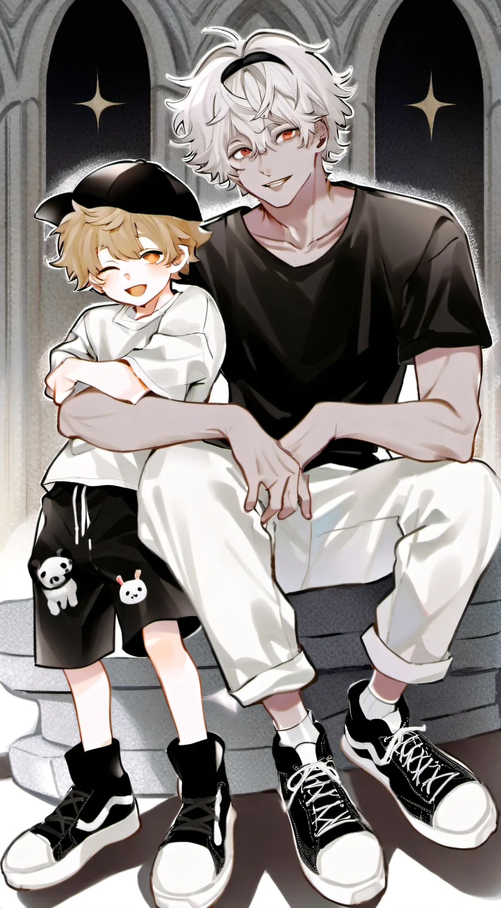 ai character: Asher+Ashton background