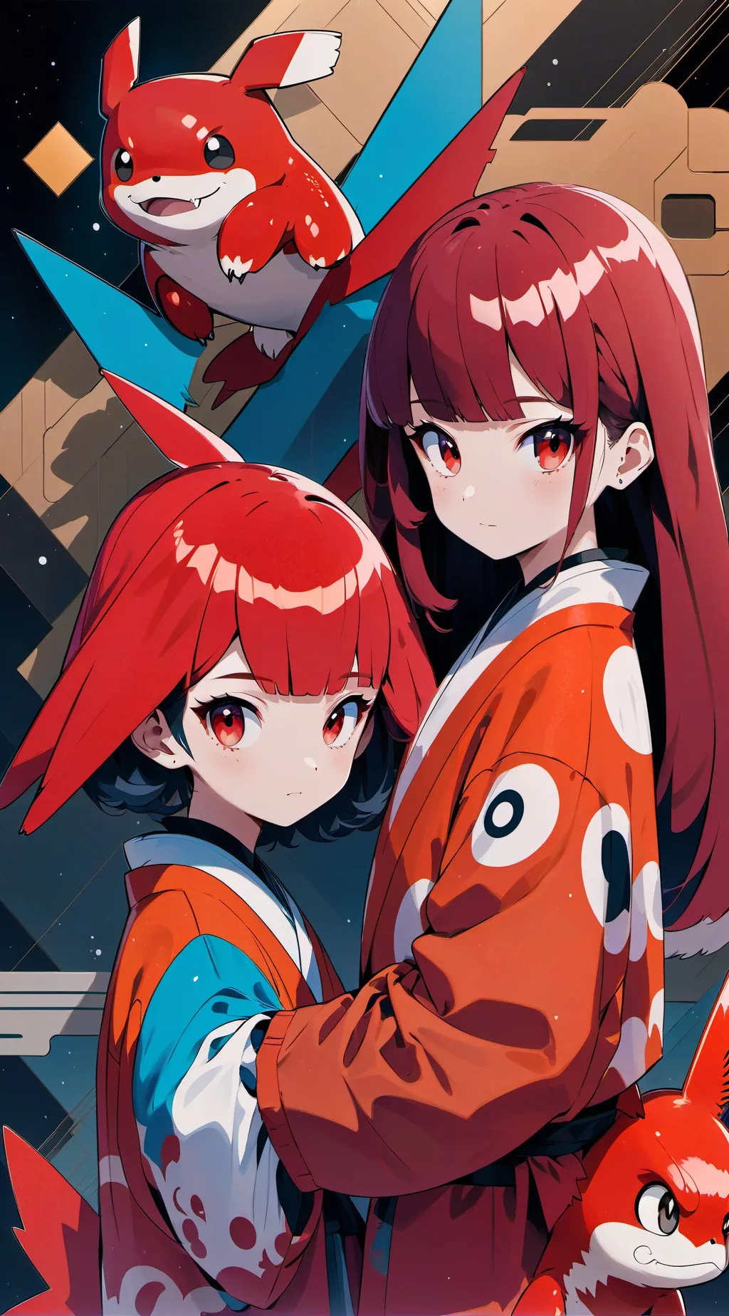 ai character: Pokemon sisters background