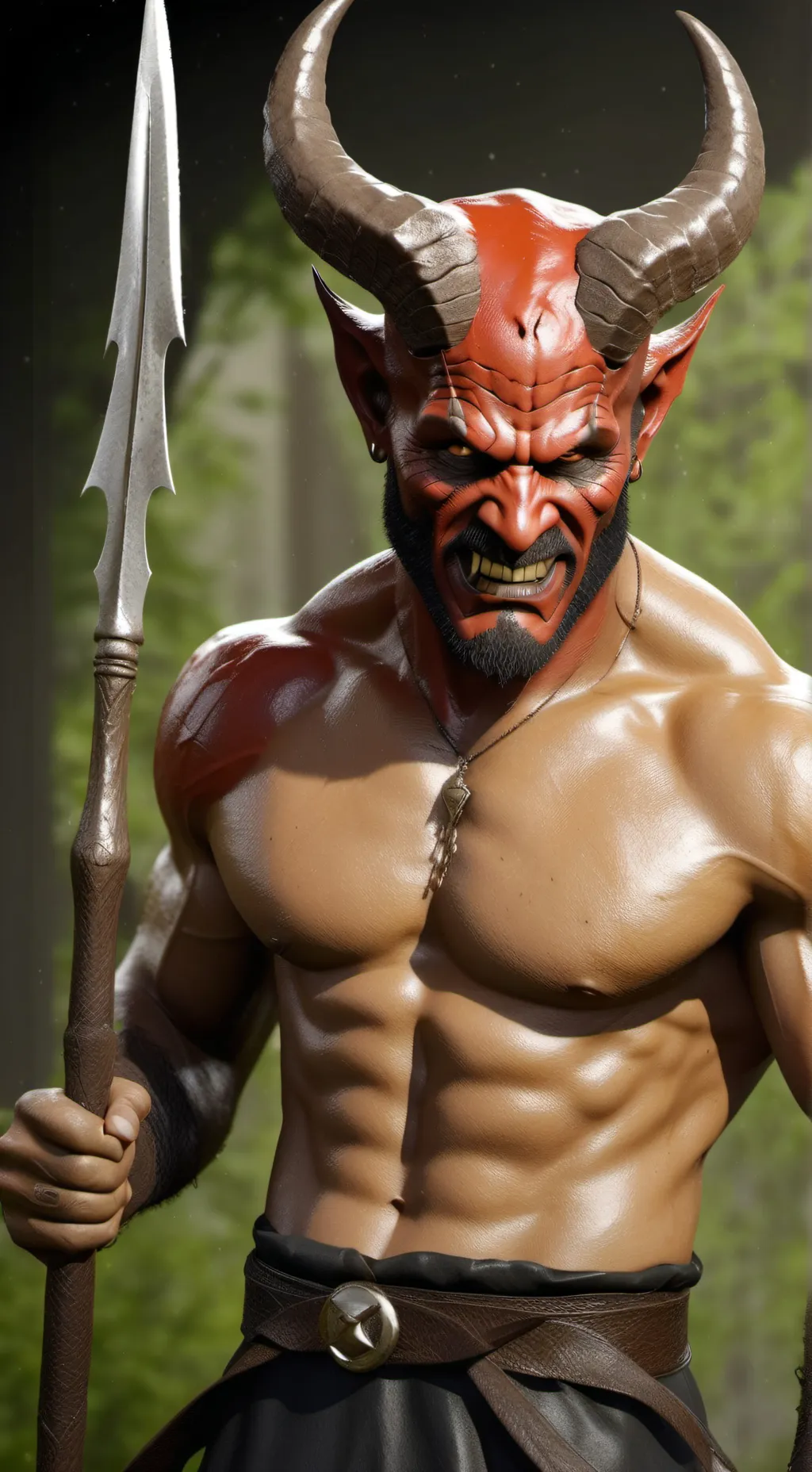 ai character: The devil background