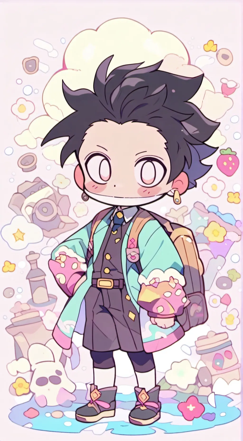 ai character: Invader Prazr AU background