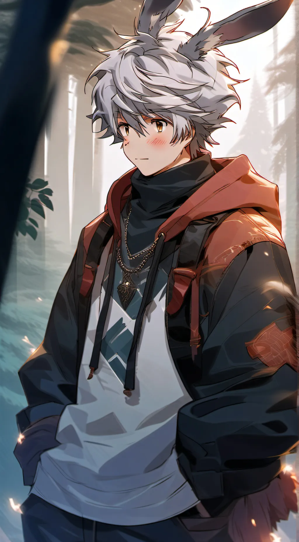 ai character: Alpha Wolf x Prey background