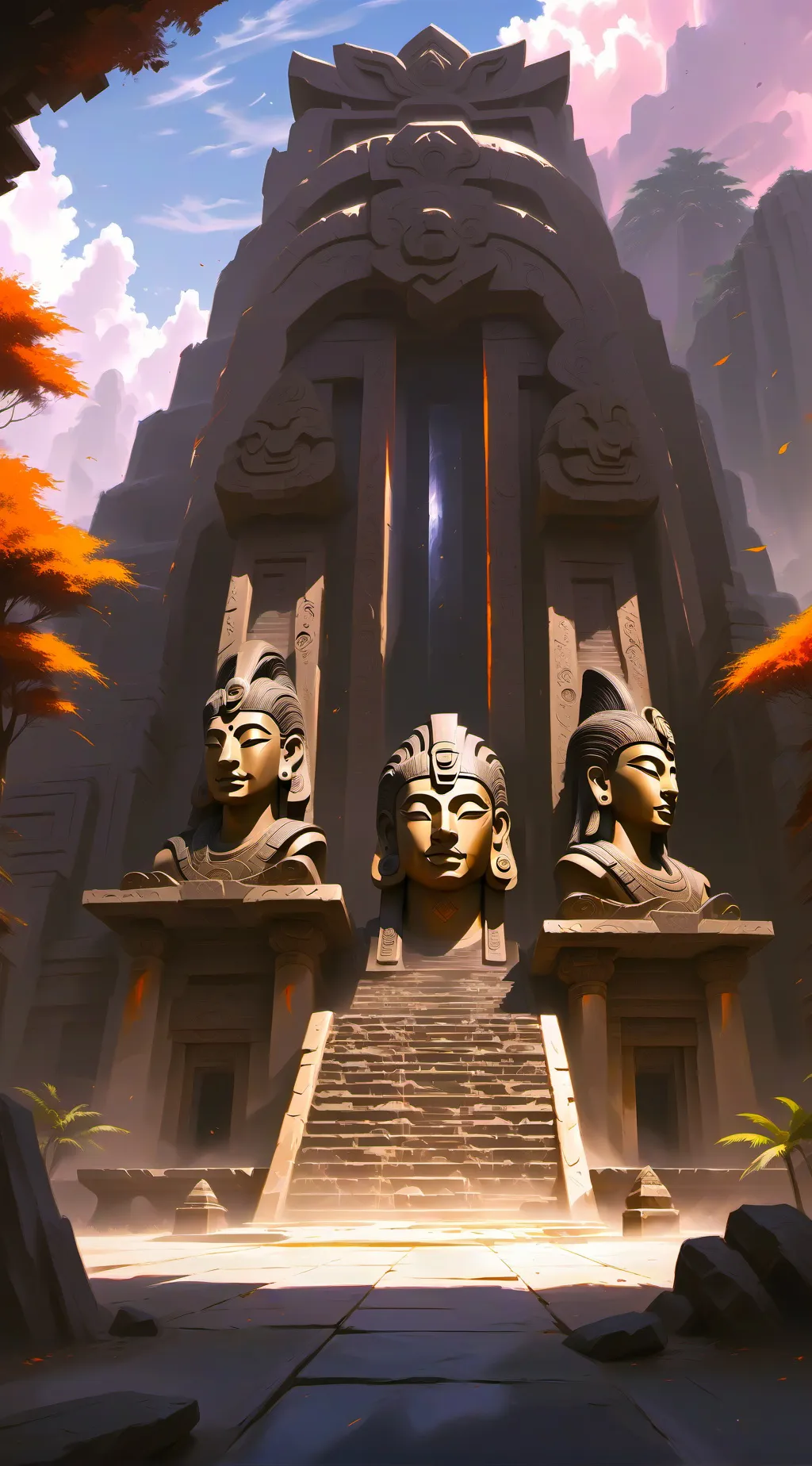 ai character: Ancient Maya x Mha background