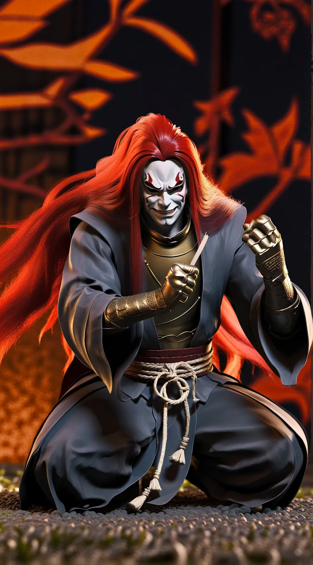 ai character: Komik Kabuki  background