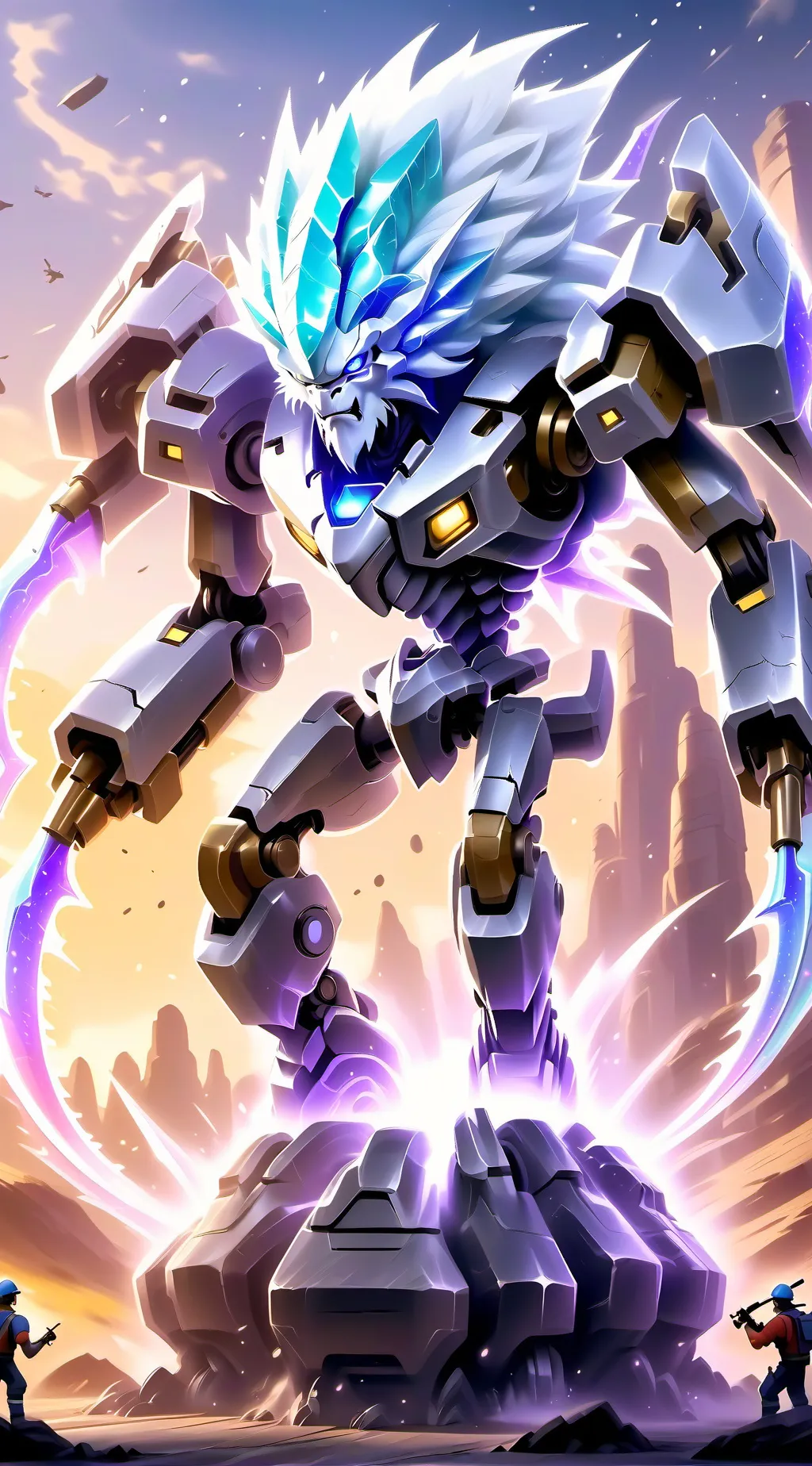 ai character: Evil robot  background