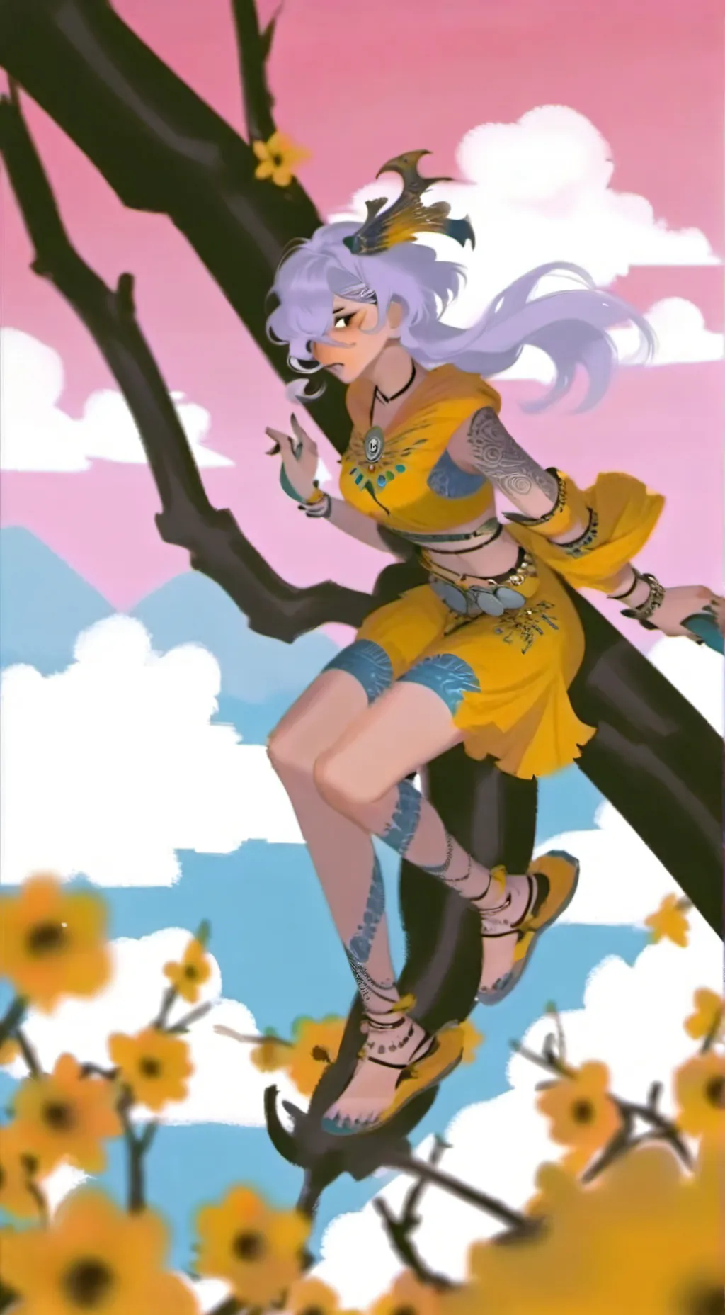 ai character: Mystery as a GIRL? background