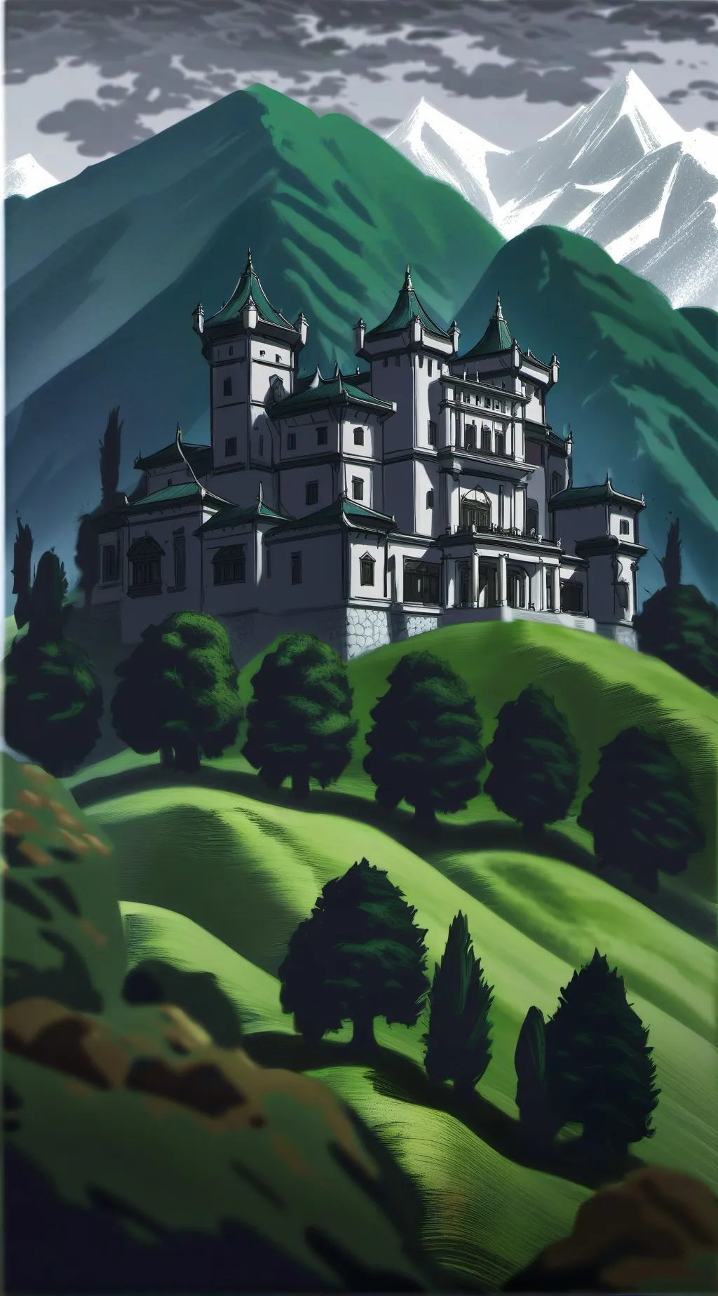 ai character: my new home  background