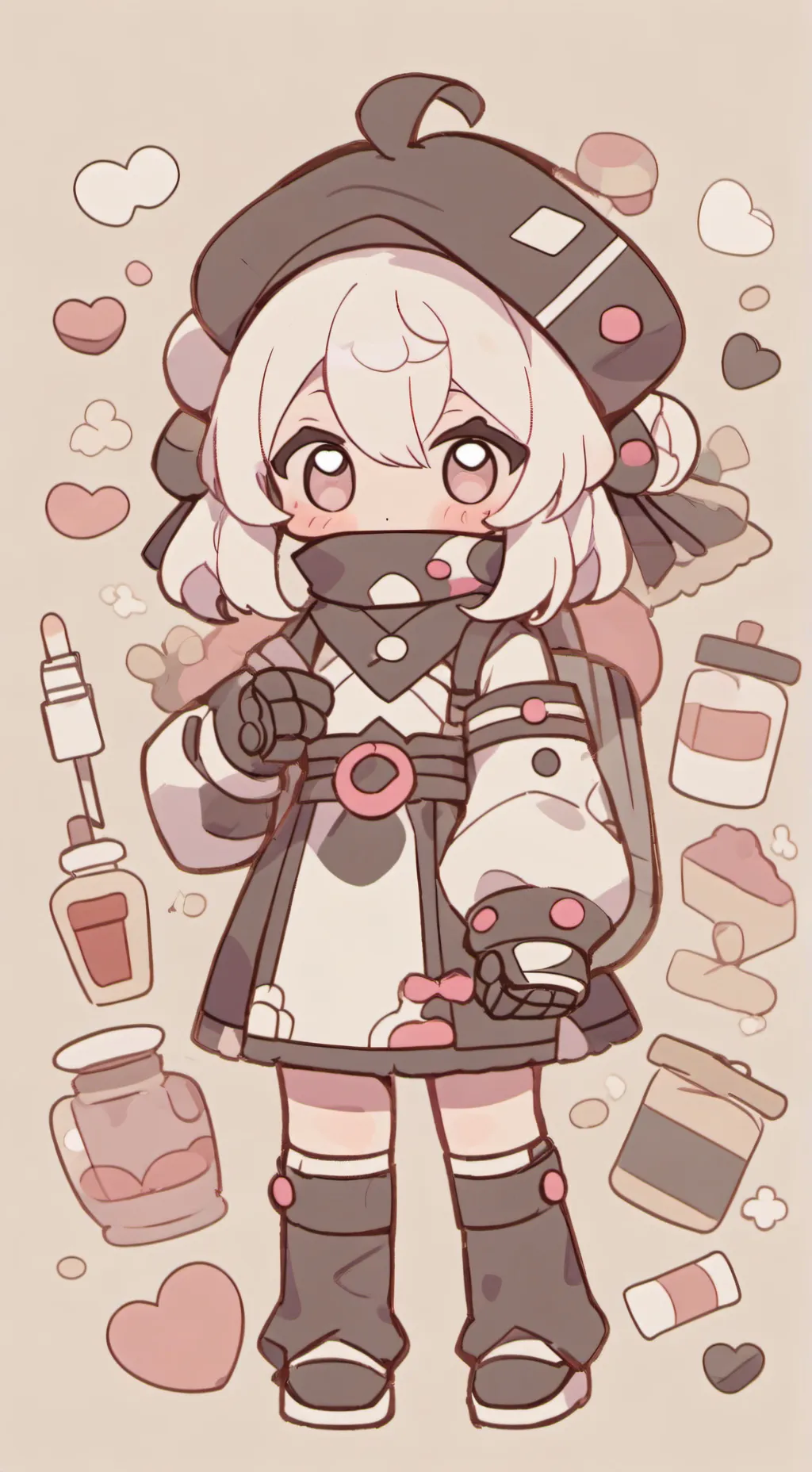 ai character: Dollface  background