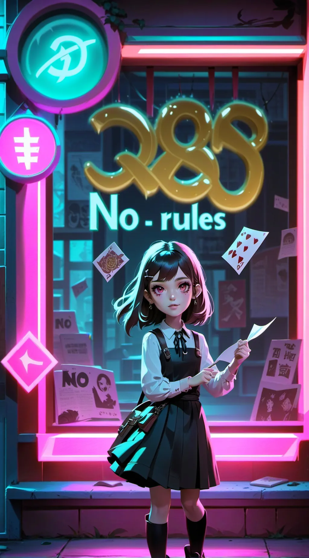 ai character: HANG OUT background