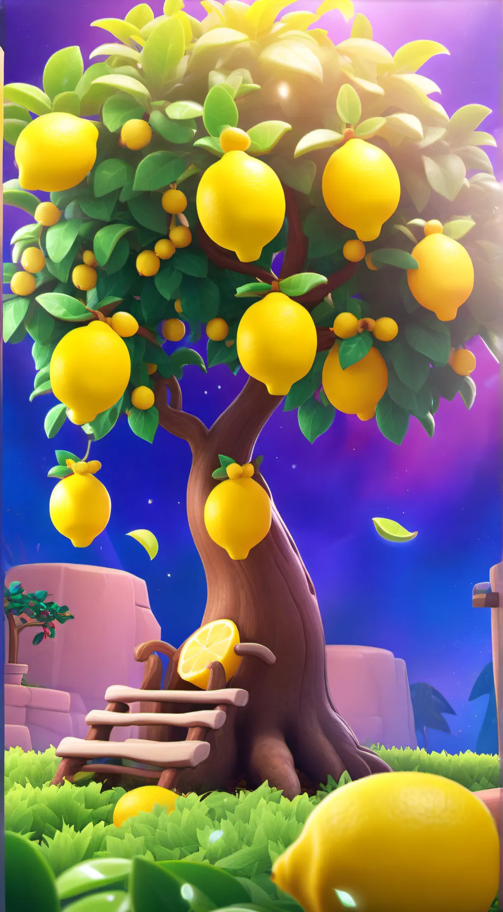 ai character: Lemon  background