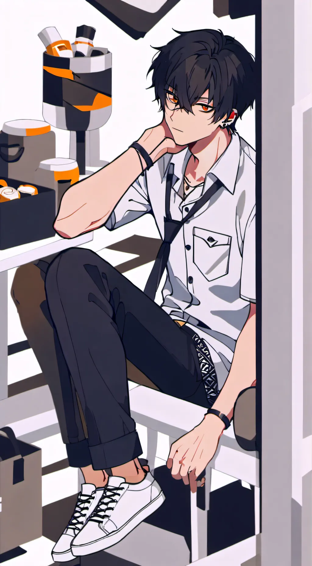 ai character: Alexander  background