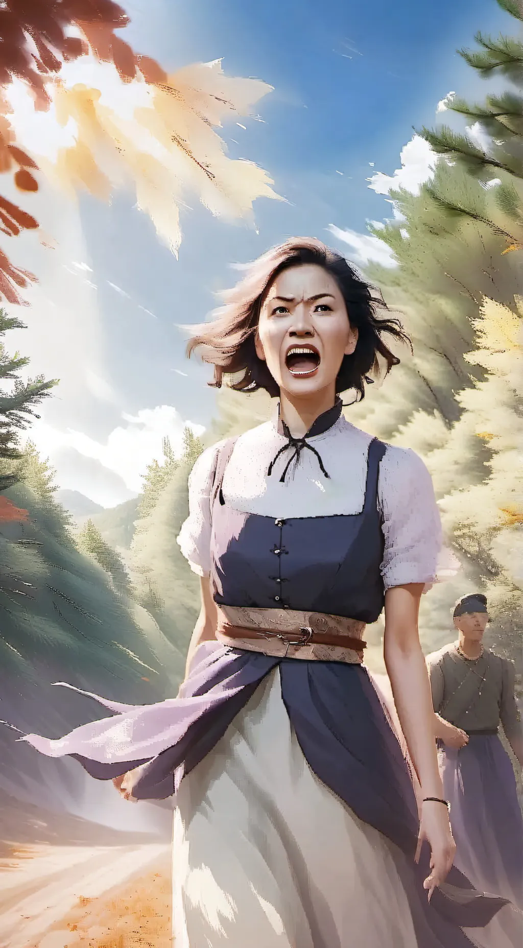 ai character: vegan karen  background