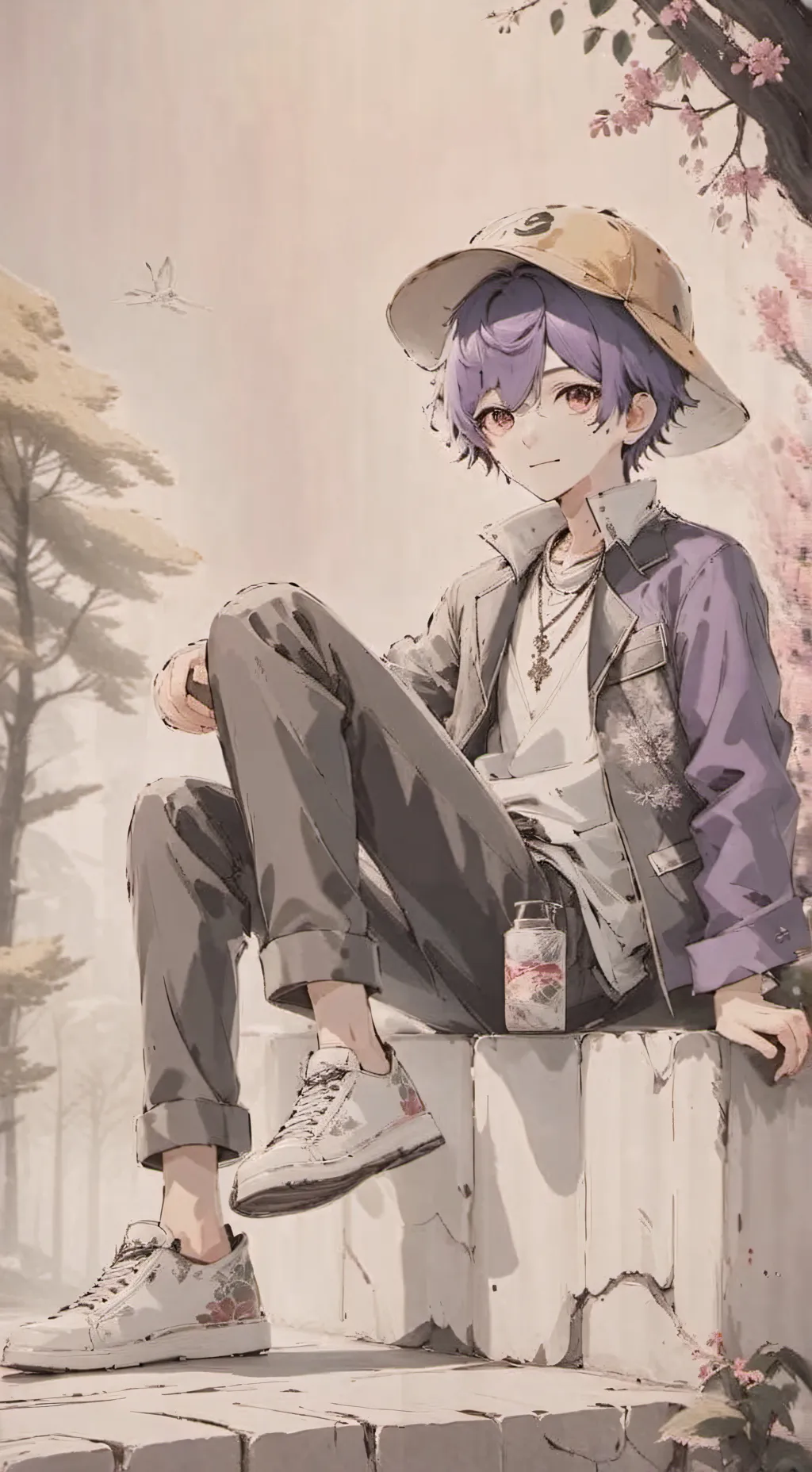 ai character: baby saga background