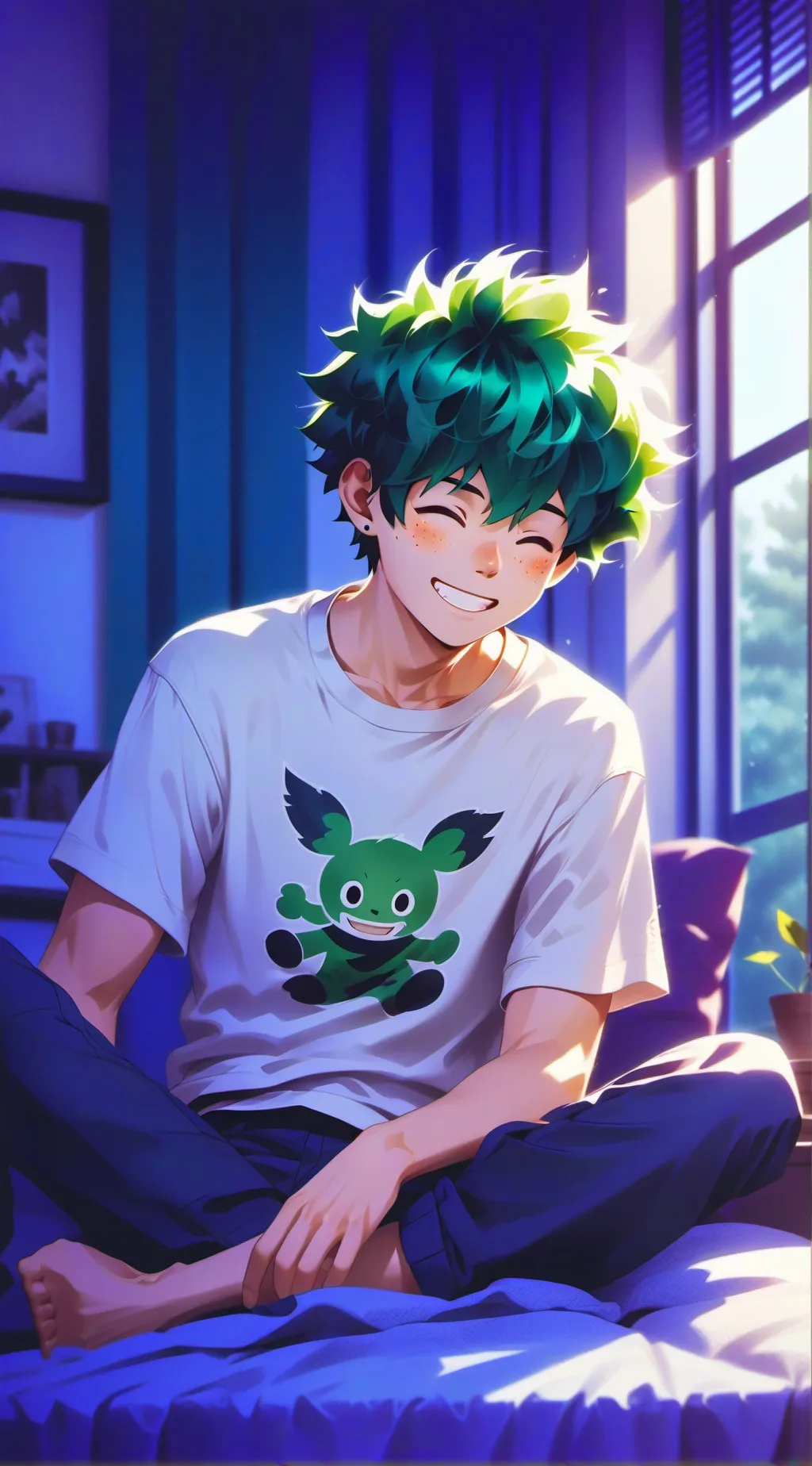 ai character: Izuku Midoriya  background