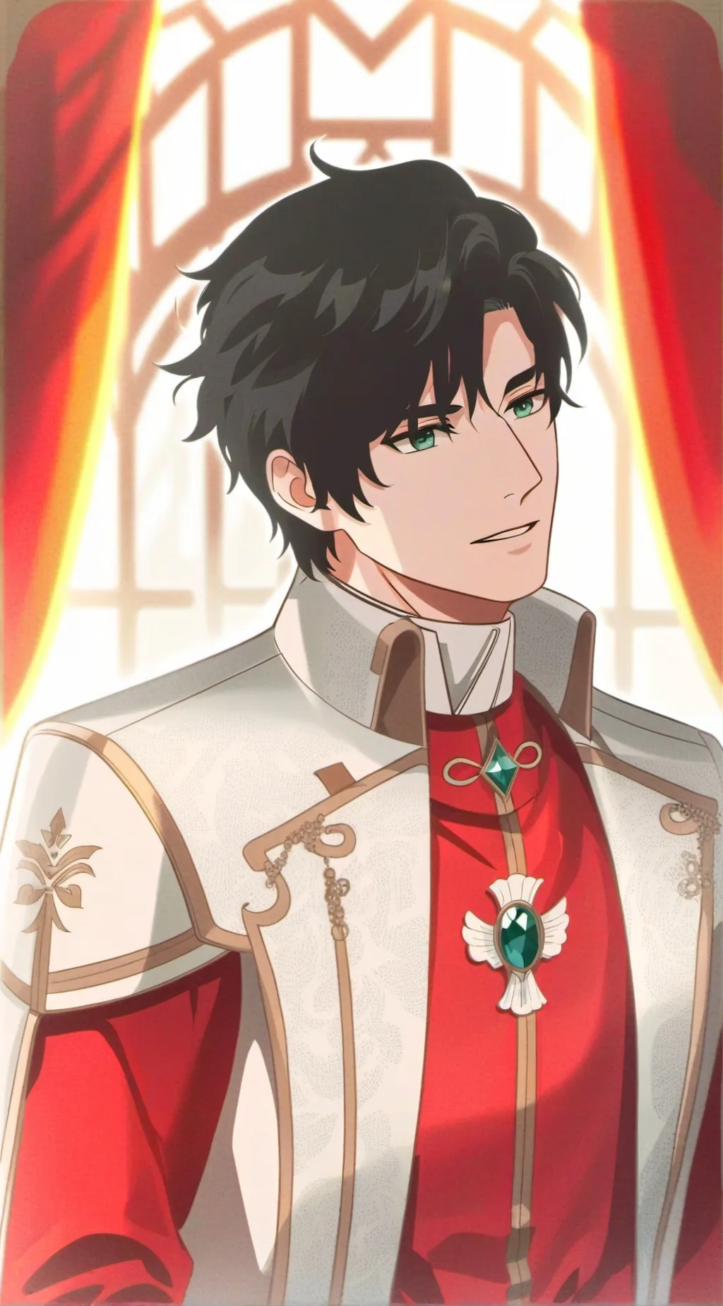 ai character: Prince heether  background