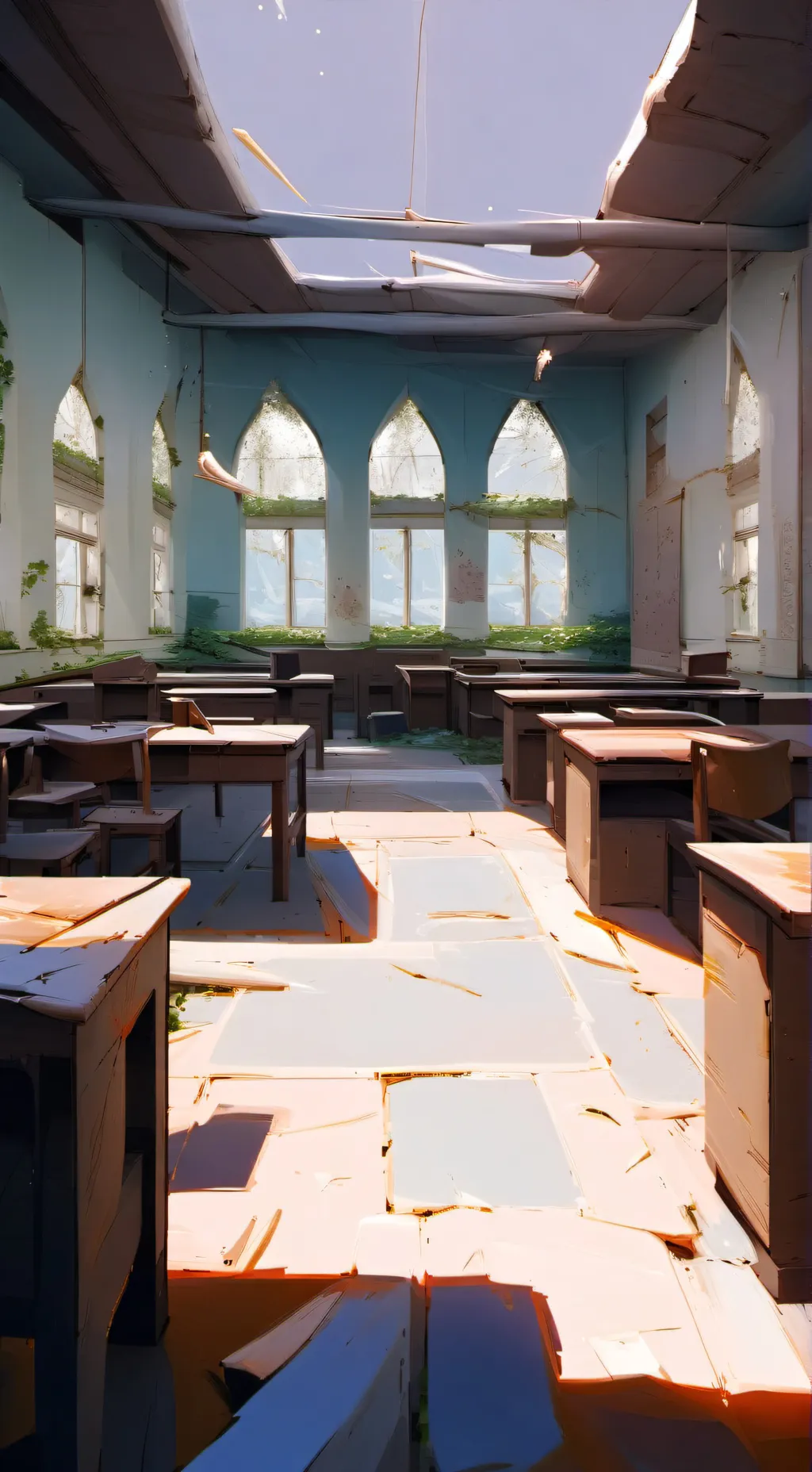 ai character: ur a new student  background