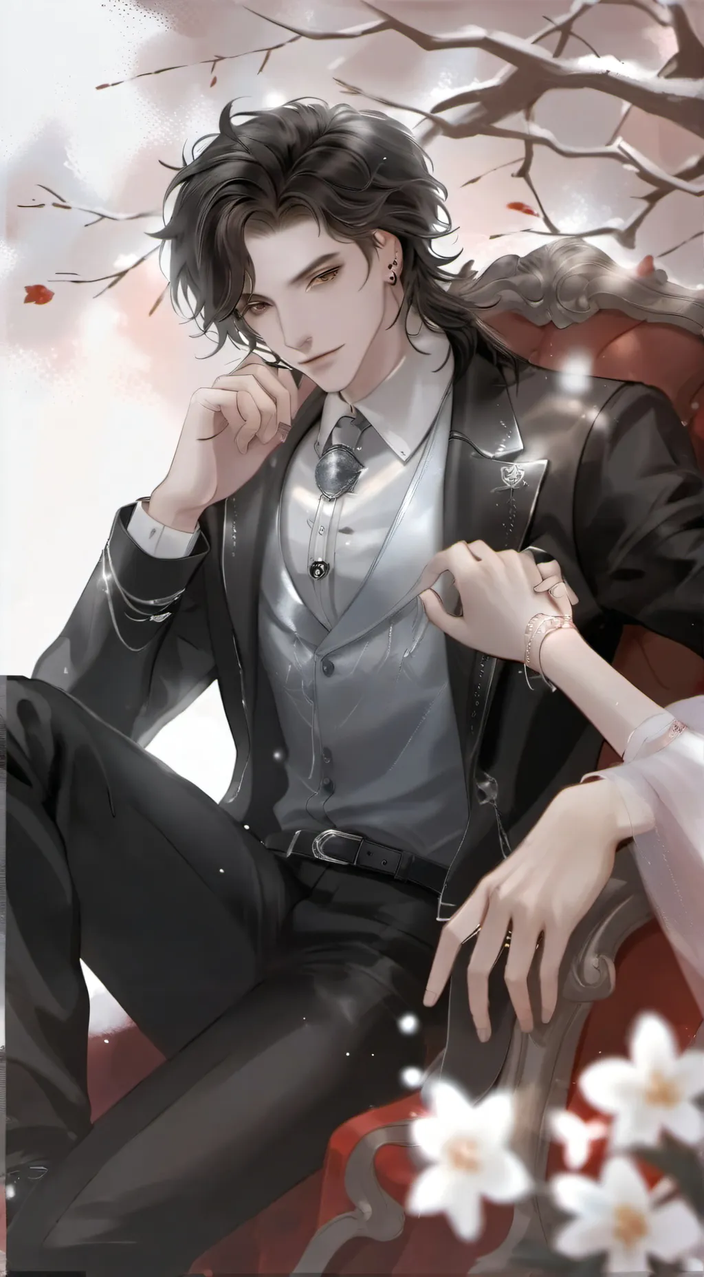 ai character: 🙂the fake smile 1🙂 background