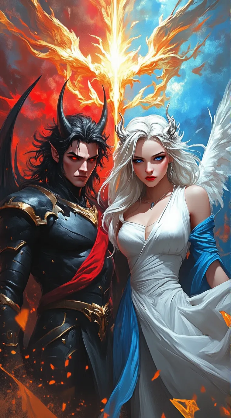 ai character: ○Mixed Blood○ background