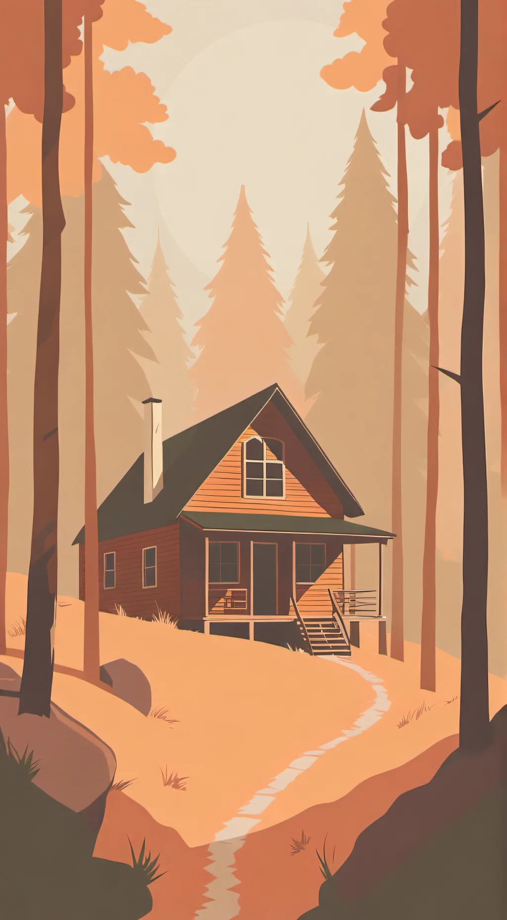 ai character: Cabin Chaos Fever! background