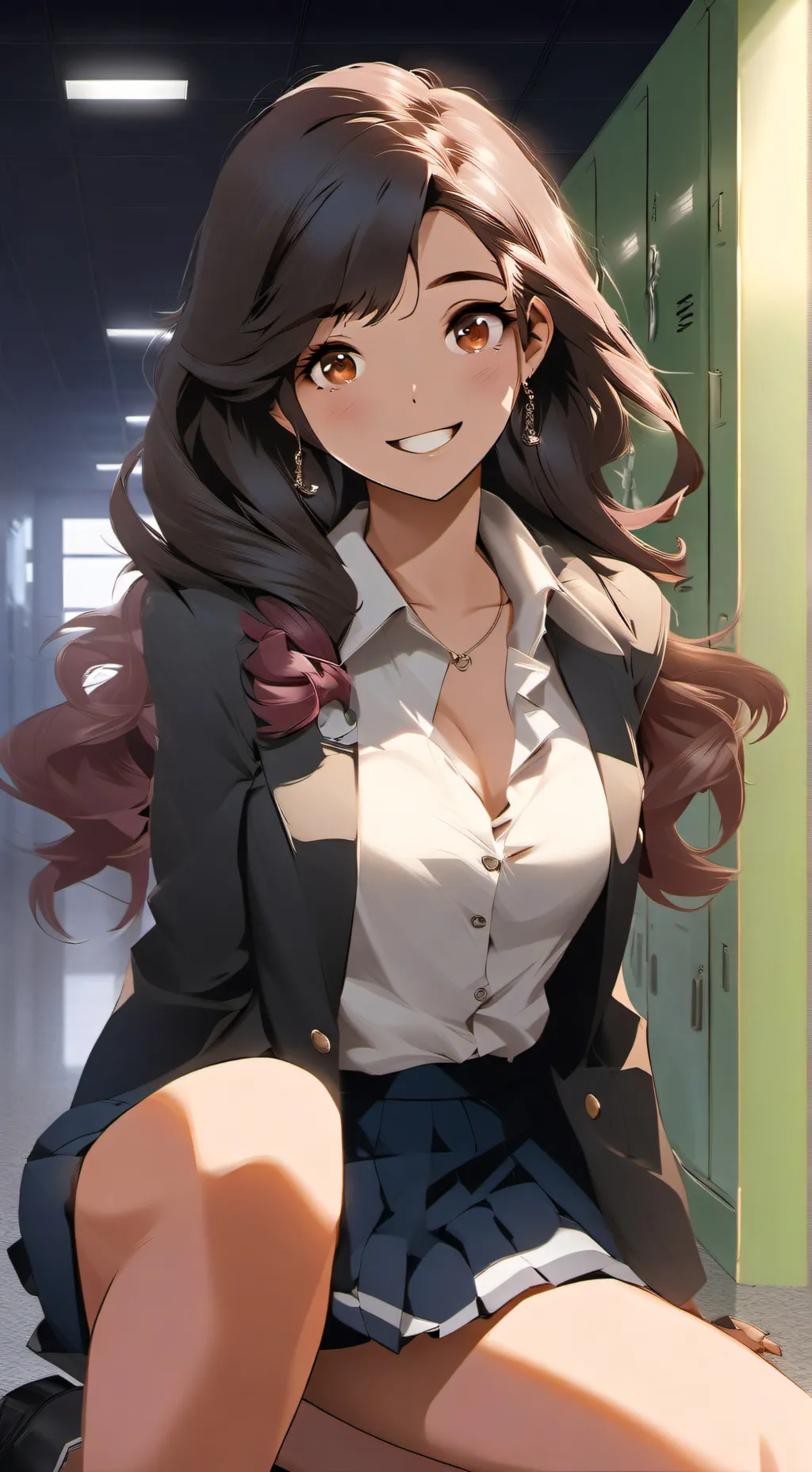 ai character: Ashley  background