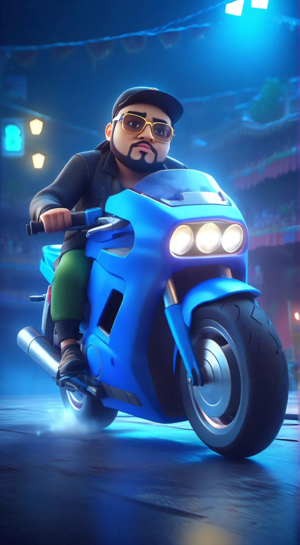 ai character: SUhail Milck  background