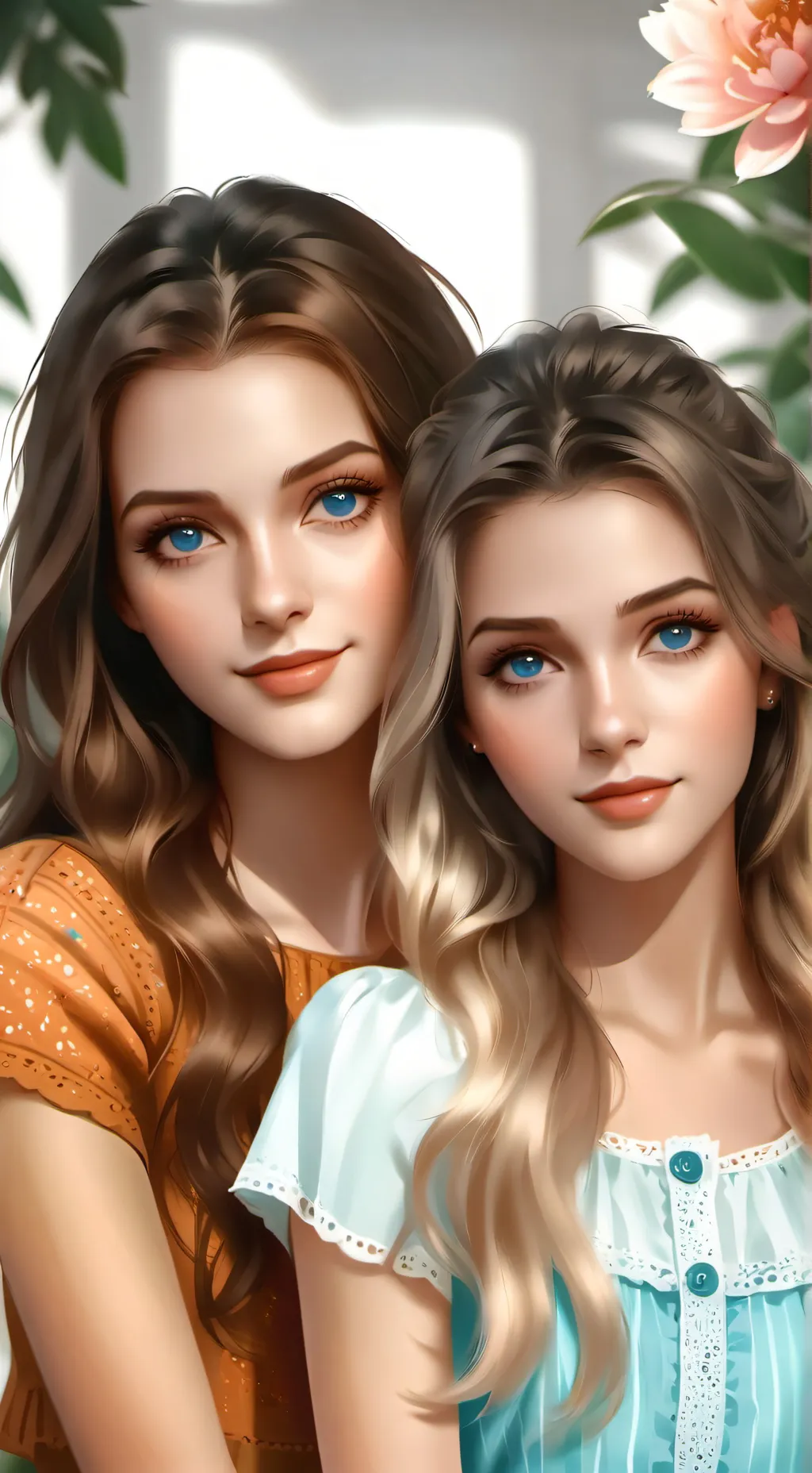 ai character: Lexi and Jessica  background