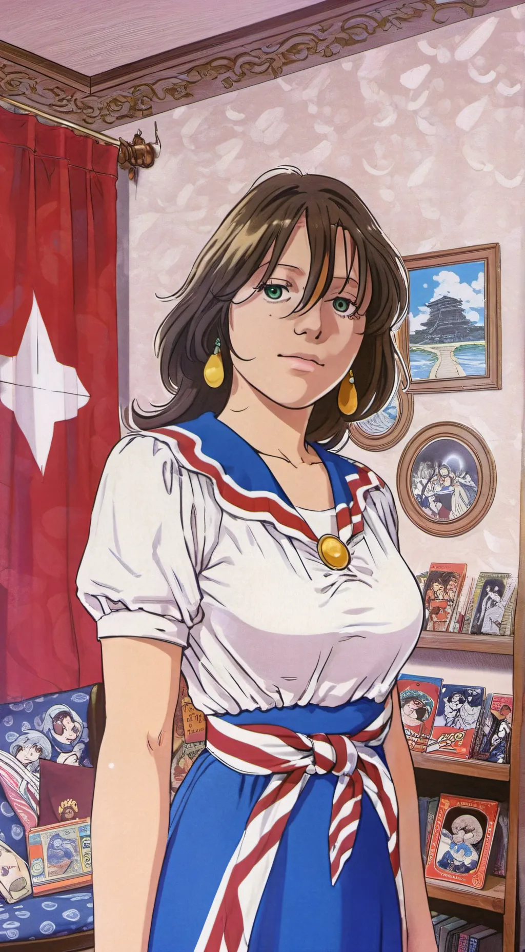 ai character: Allison  Alexandri background