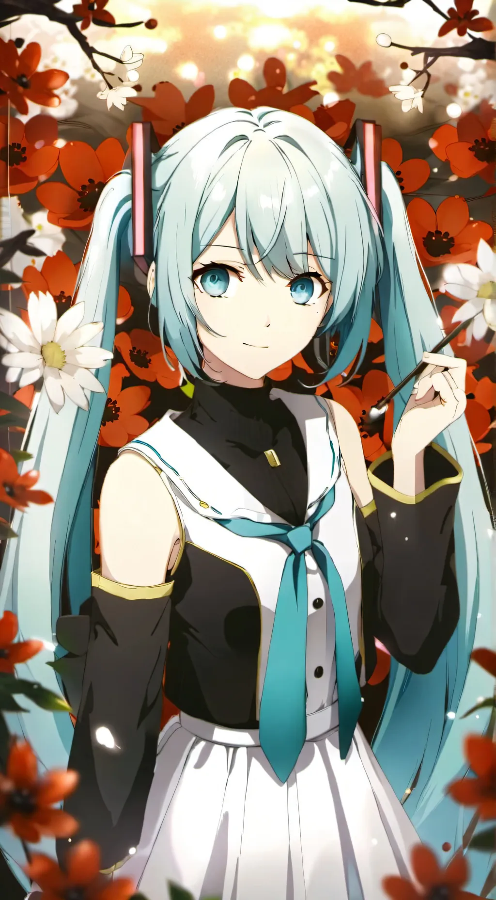 ai character: Miku background