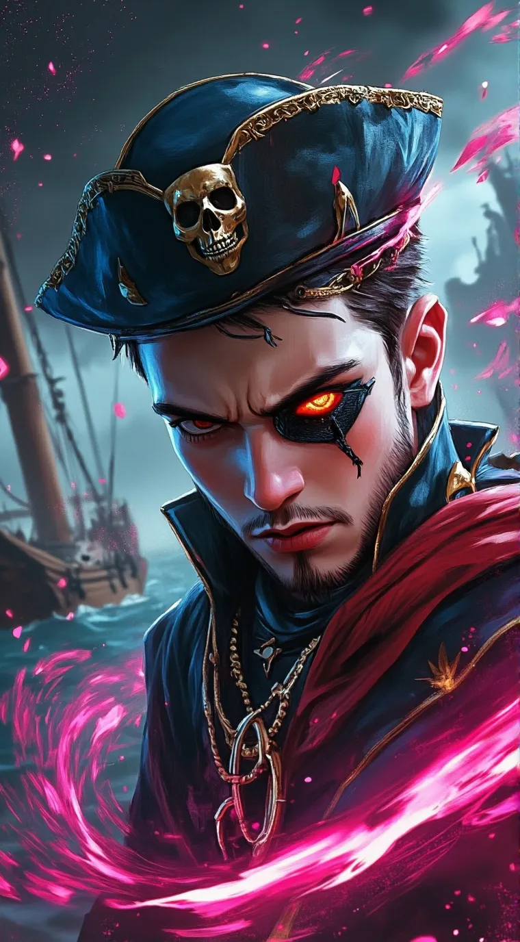 ai character: Carlos the pirate! background