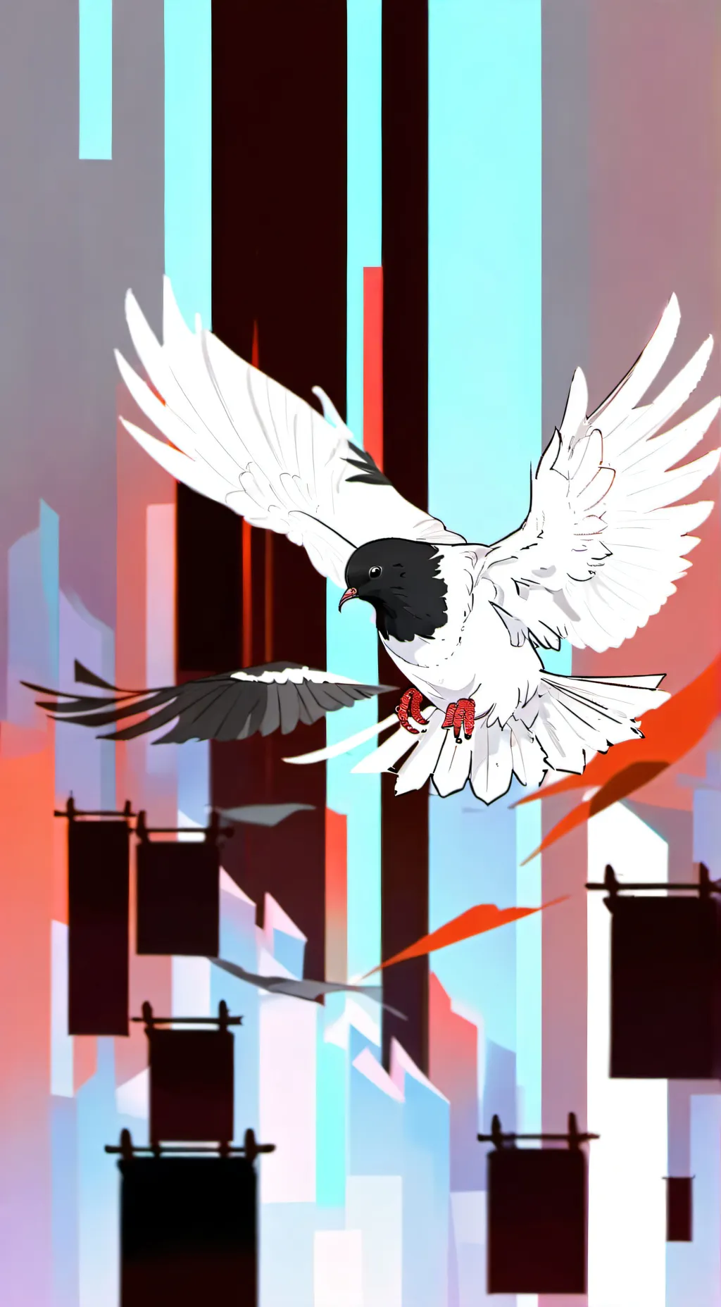 ai character: Make a paper drago background