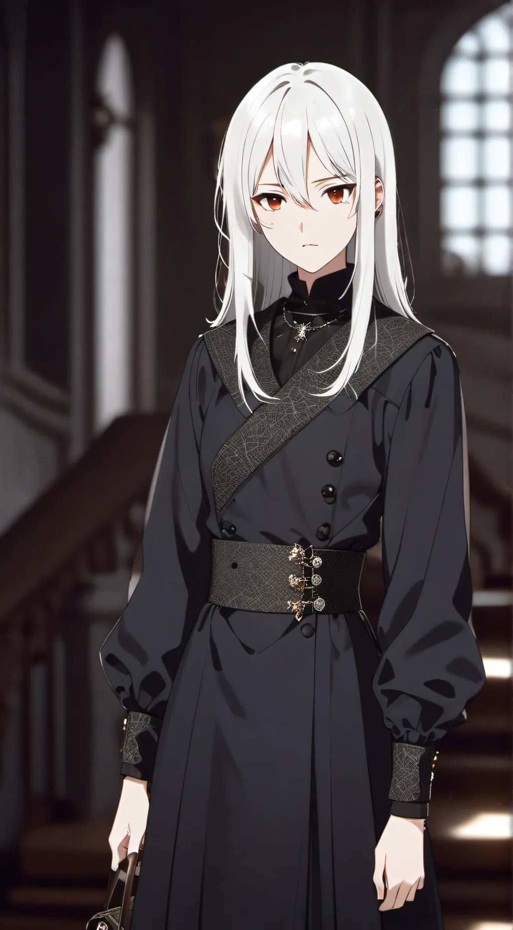 ai character: La hija de Muzan  background