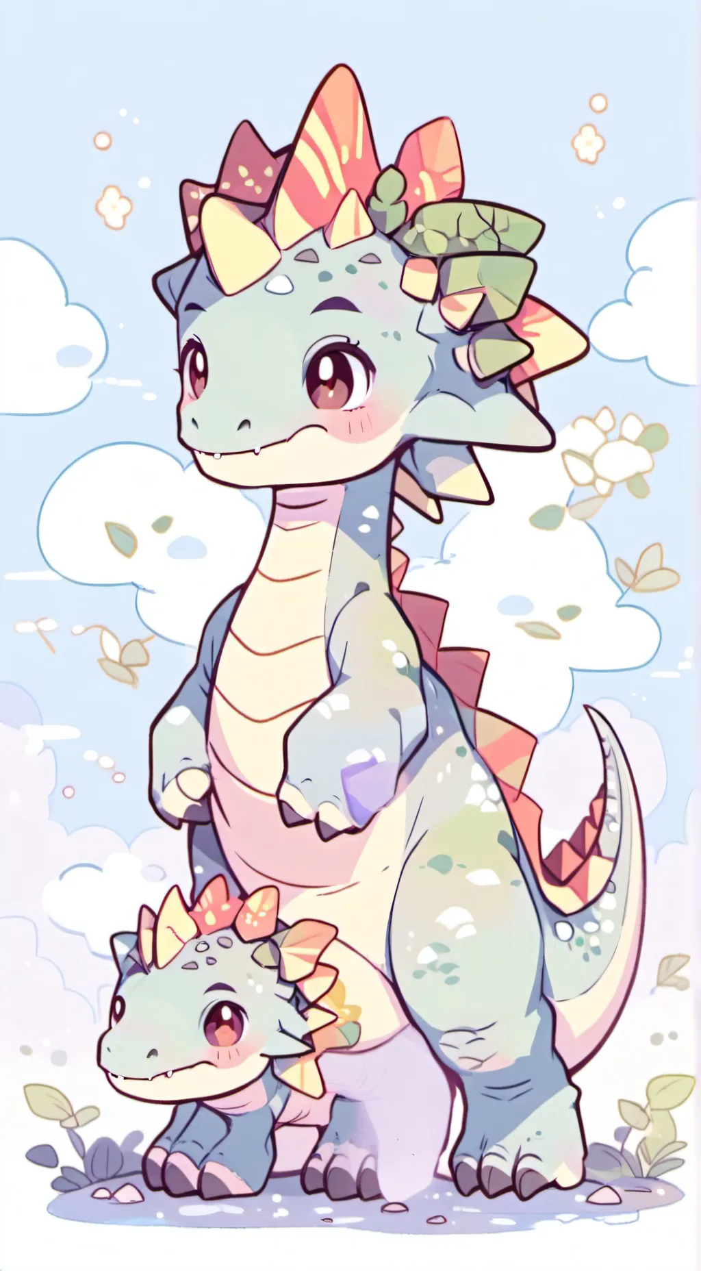 ai character: Dinosaurs  background