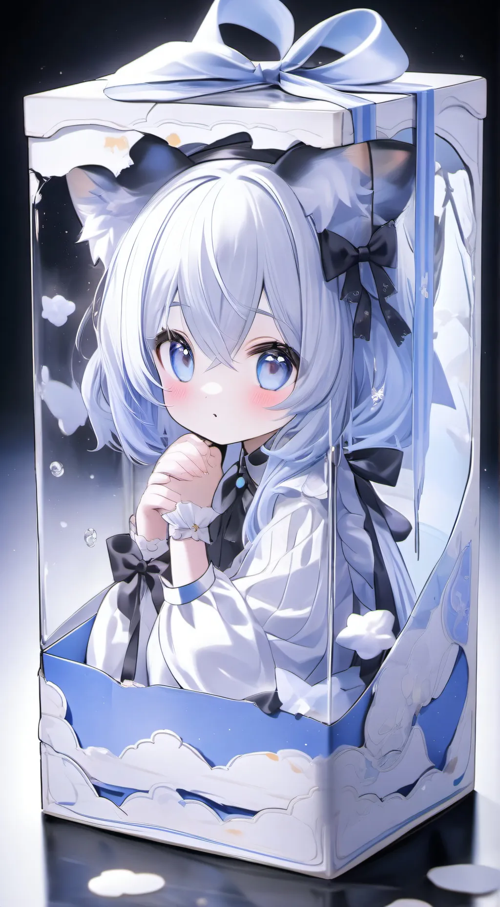 ai character: Cat Box📦 background