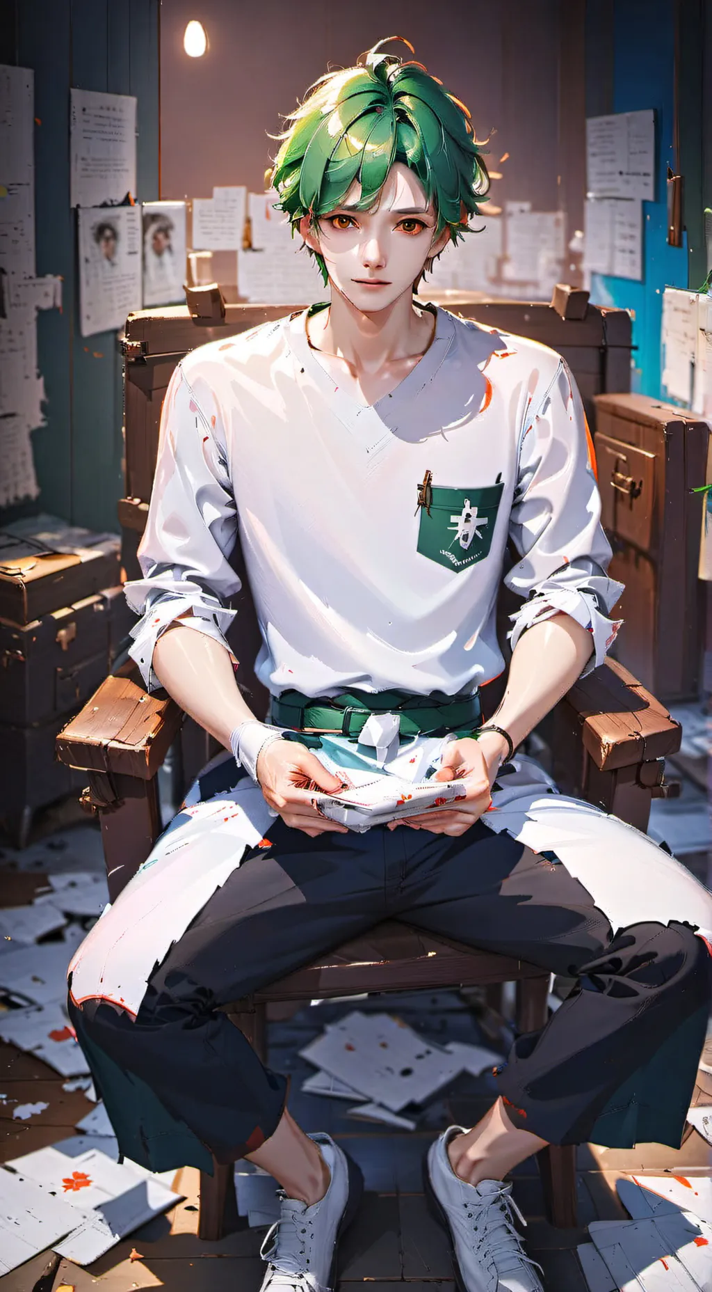 ai character: Troy  background