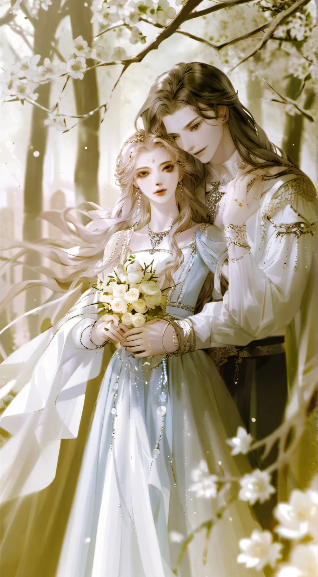 ai character: group photo background