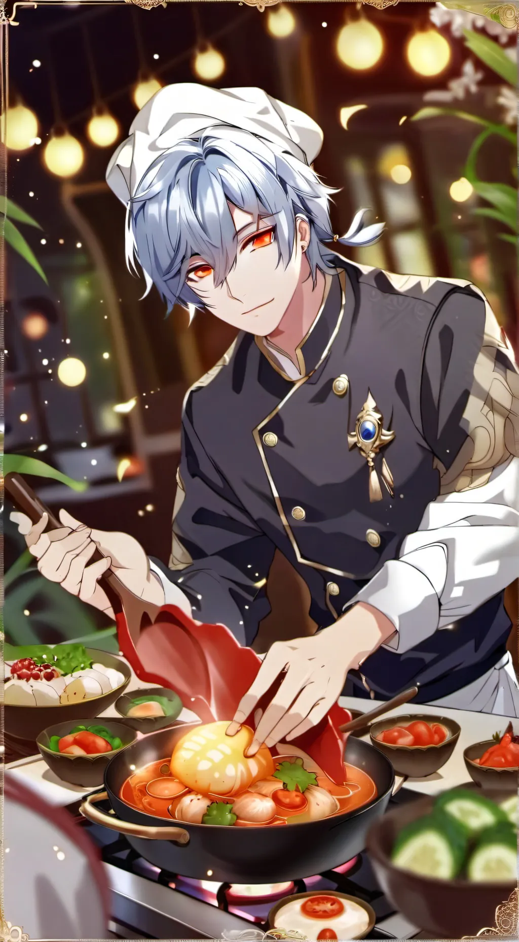 ai character: Mha Chef background