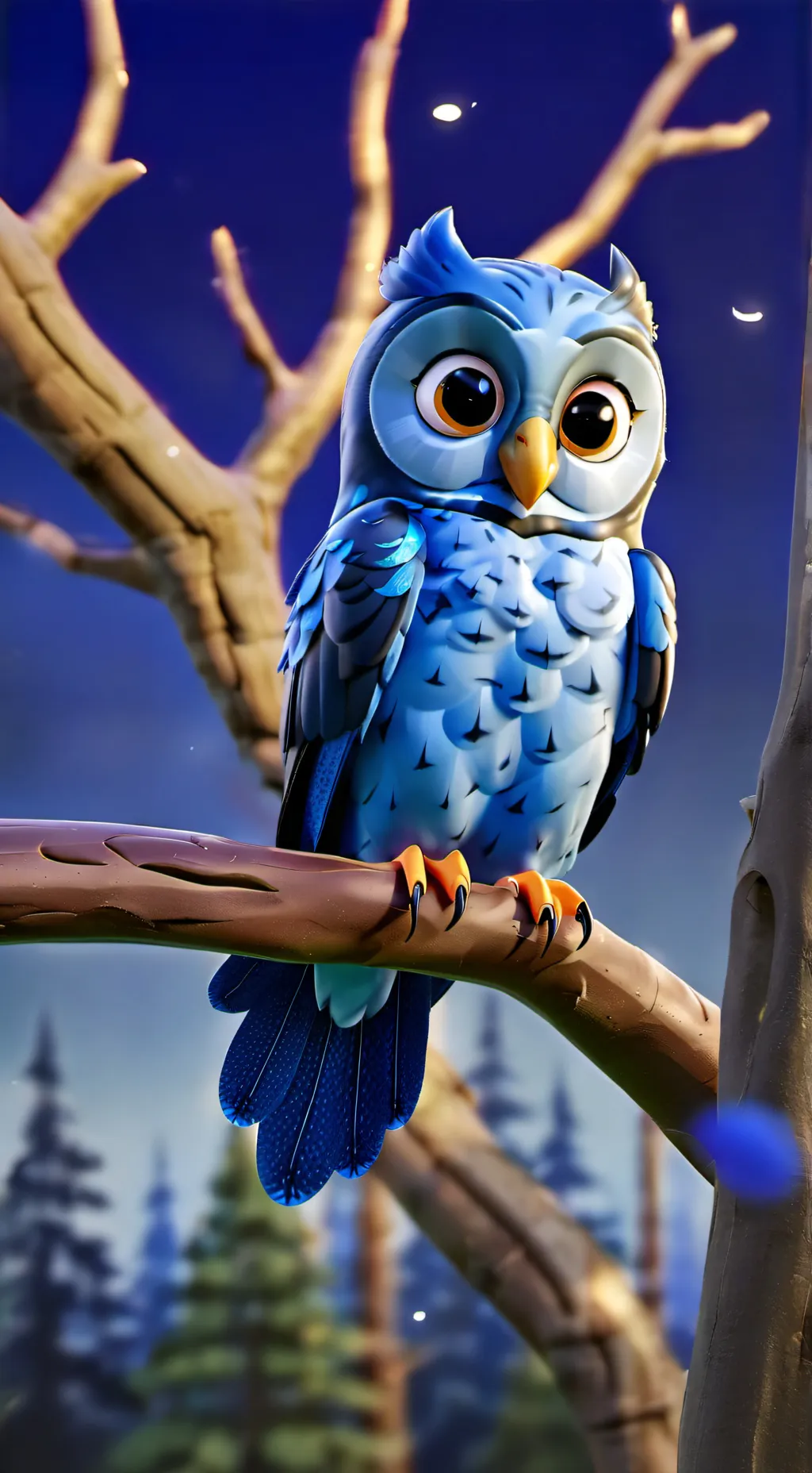 ai character: night owl background