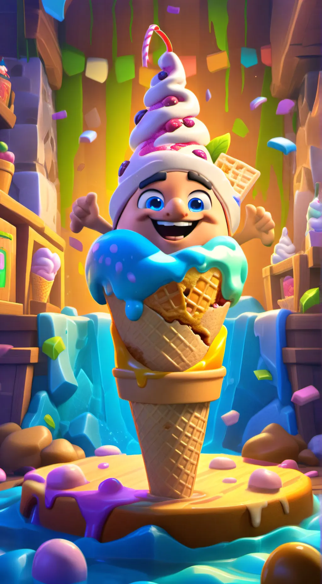 ai character: Scoopy background