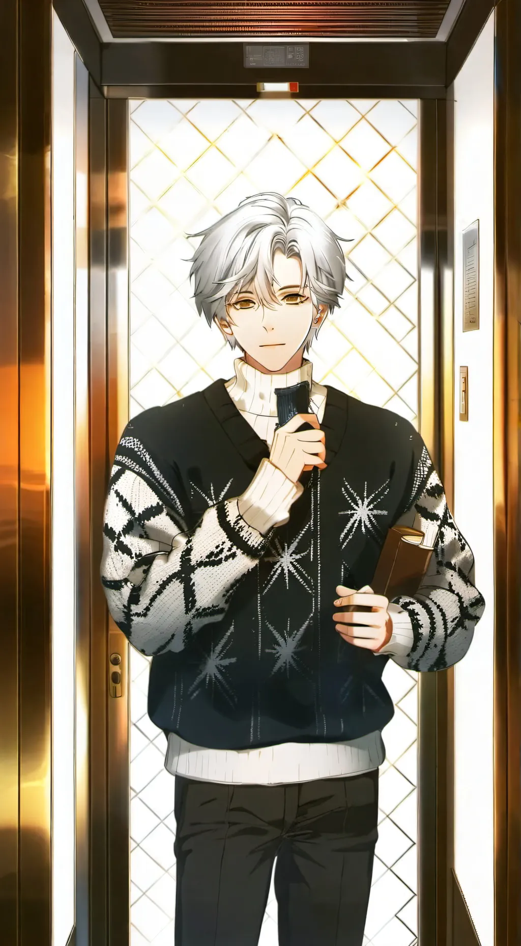 ai character: @×elevator×@ background