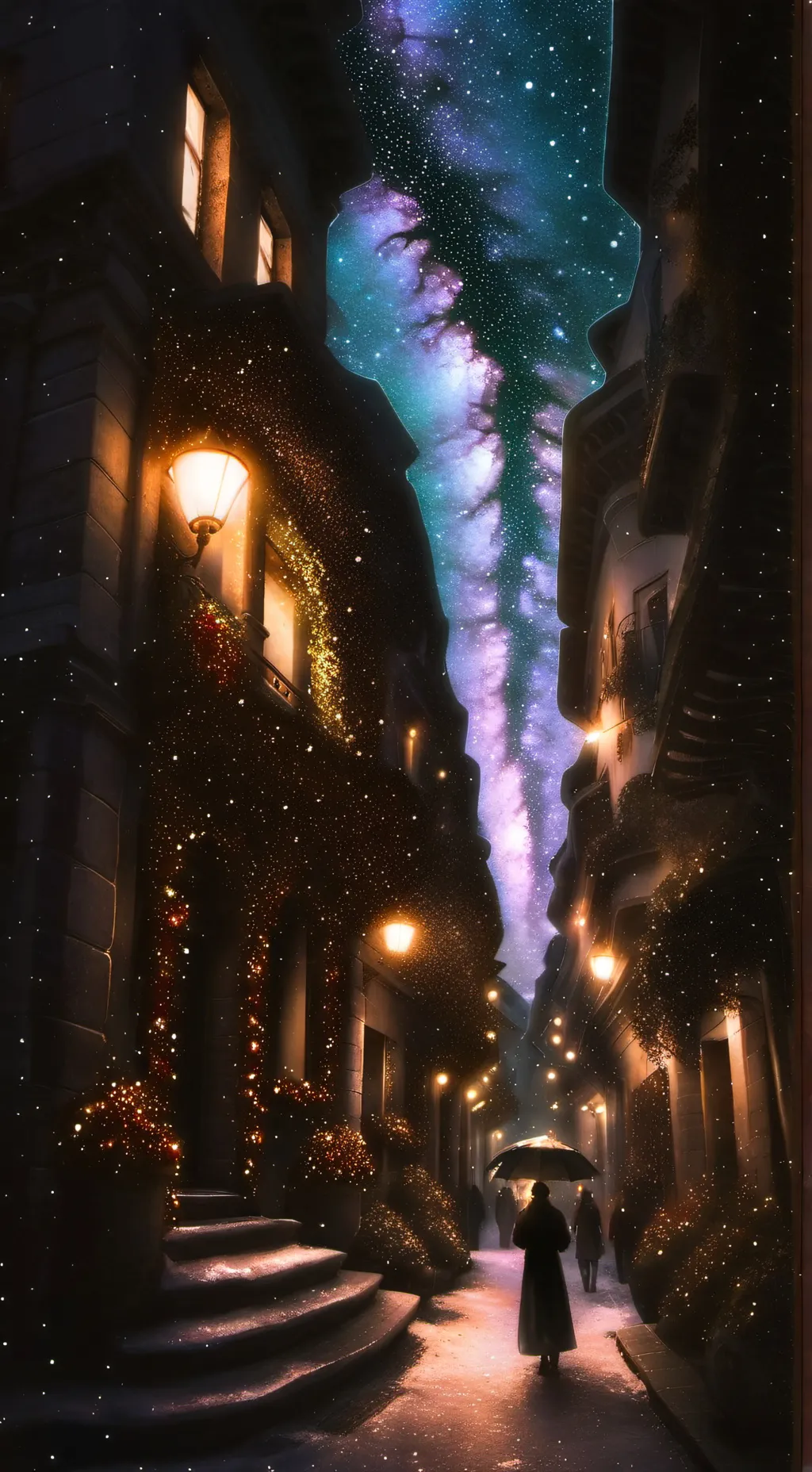 ai character: mha Christmas background