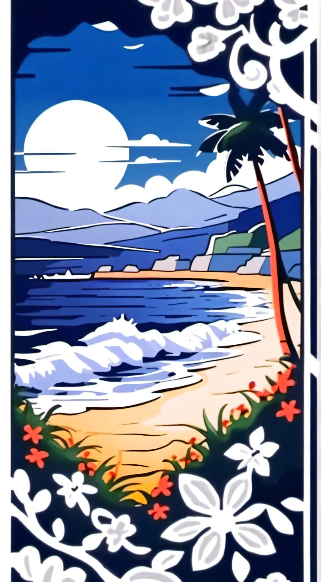 ai character: Praia background