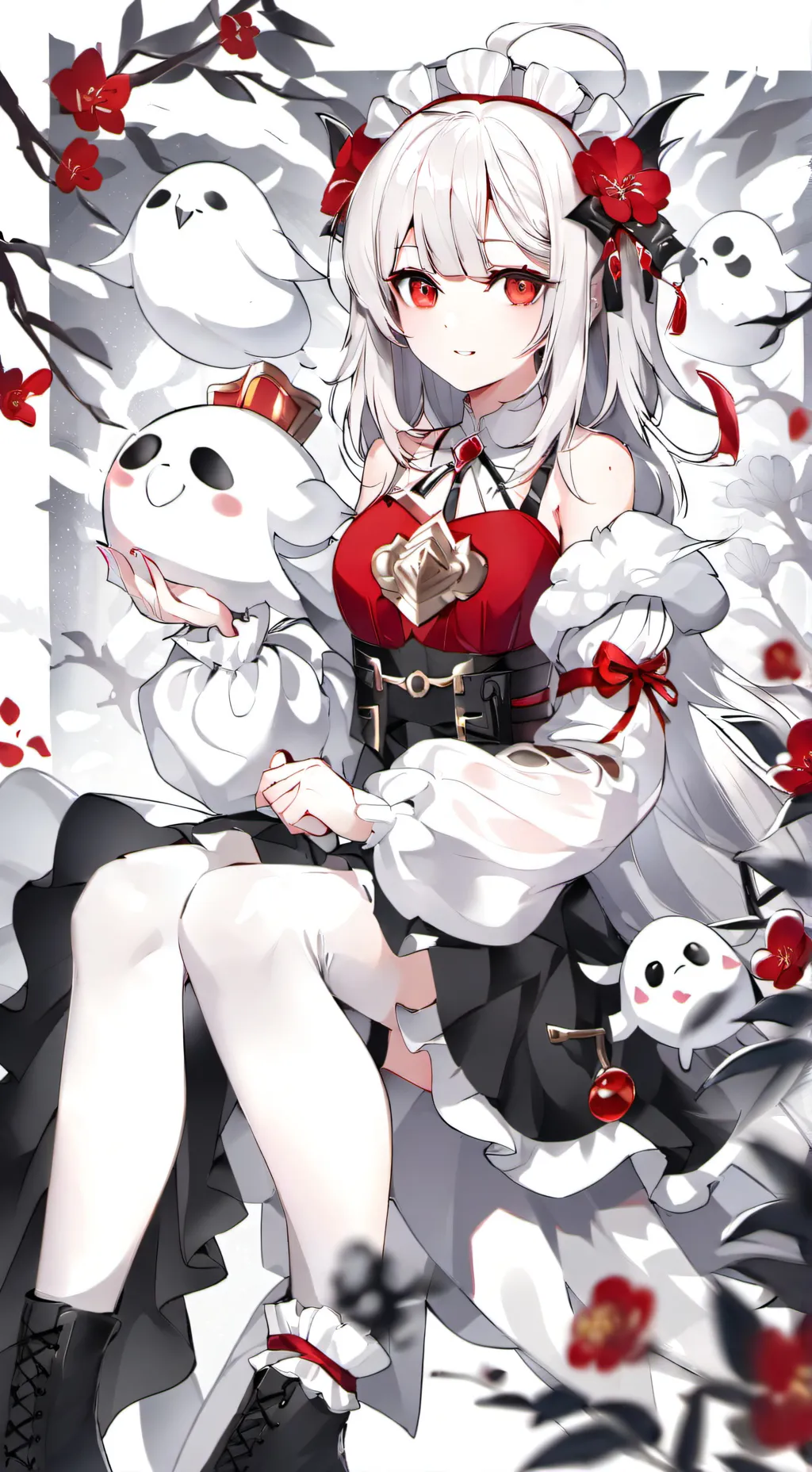 ai character: MHA ghost hunting background