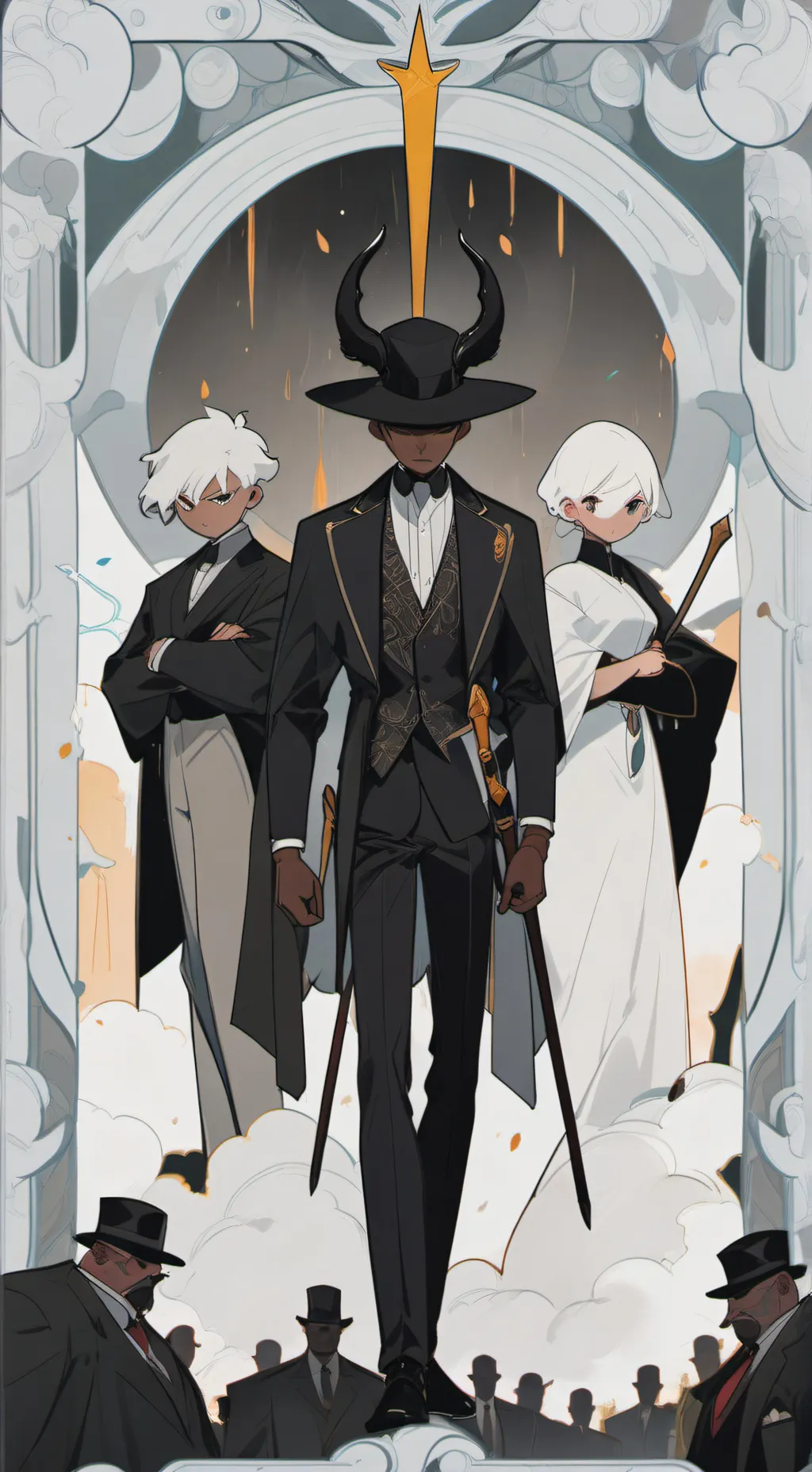 ai character: Mha LOV background