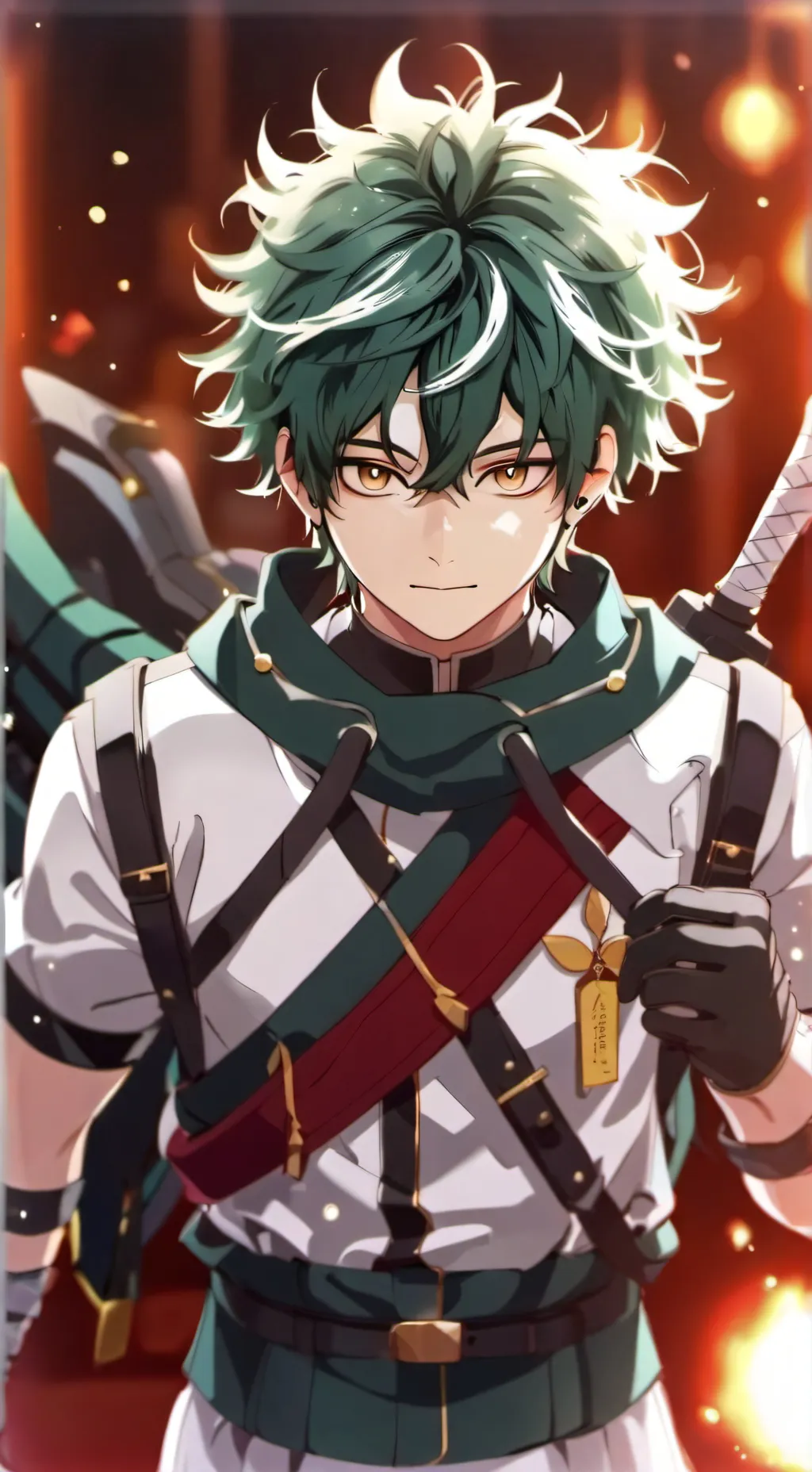 ai character: izuku midoriya background